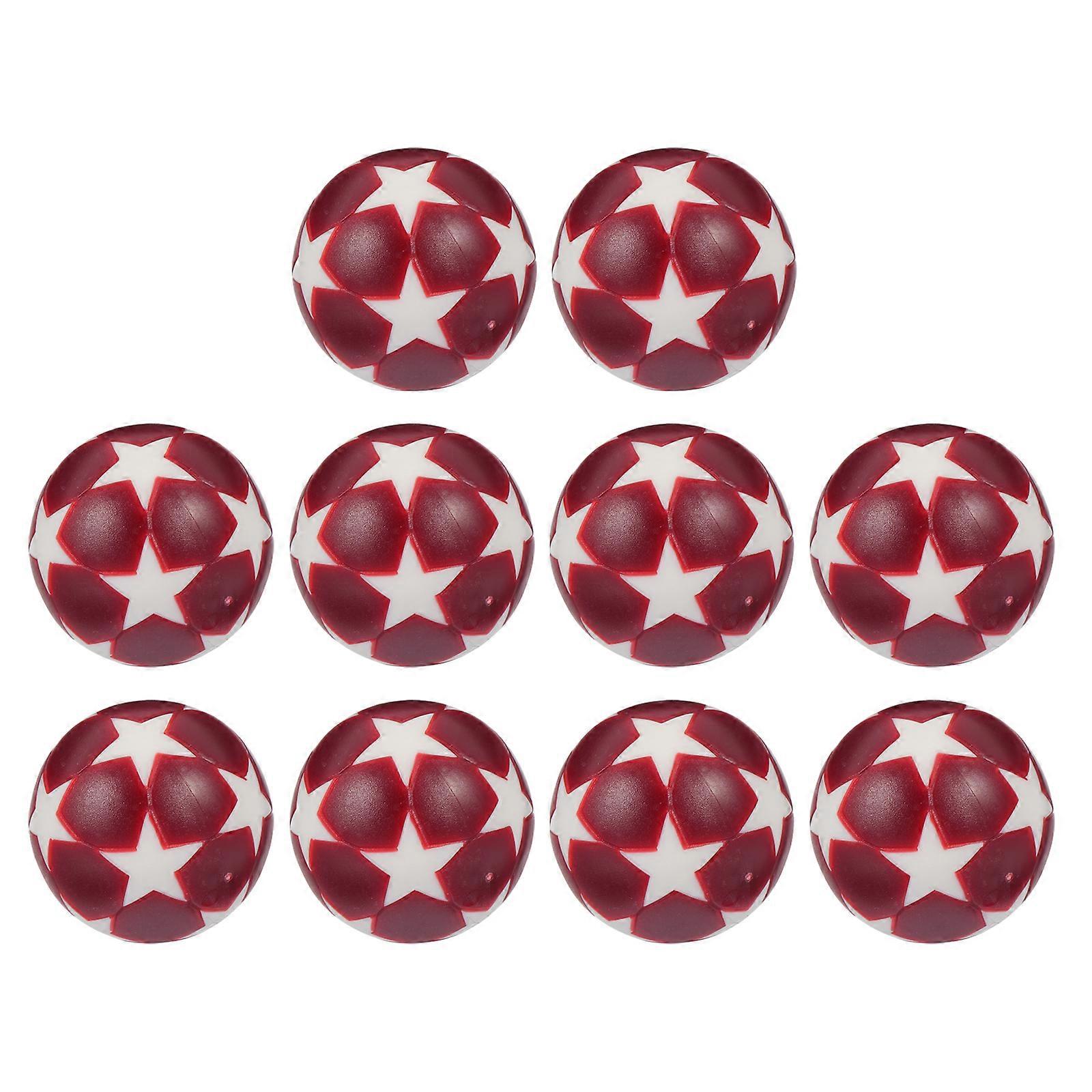 Plastic Table Football Machine Accessories Standard Design Dark Red 10Pcs