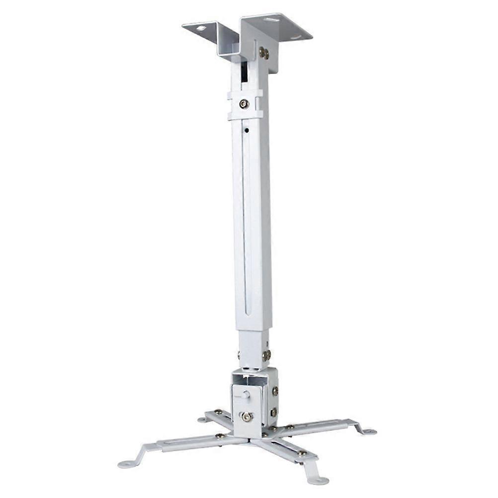 Universal Adjustable Projector Ceiling Mount Loading 15KG Wall Hanging Projector Bracket For LED Proyector Holder 4365 Iron (White)