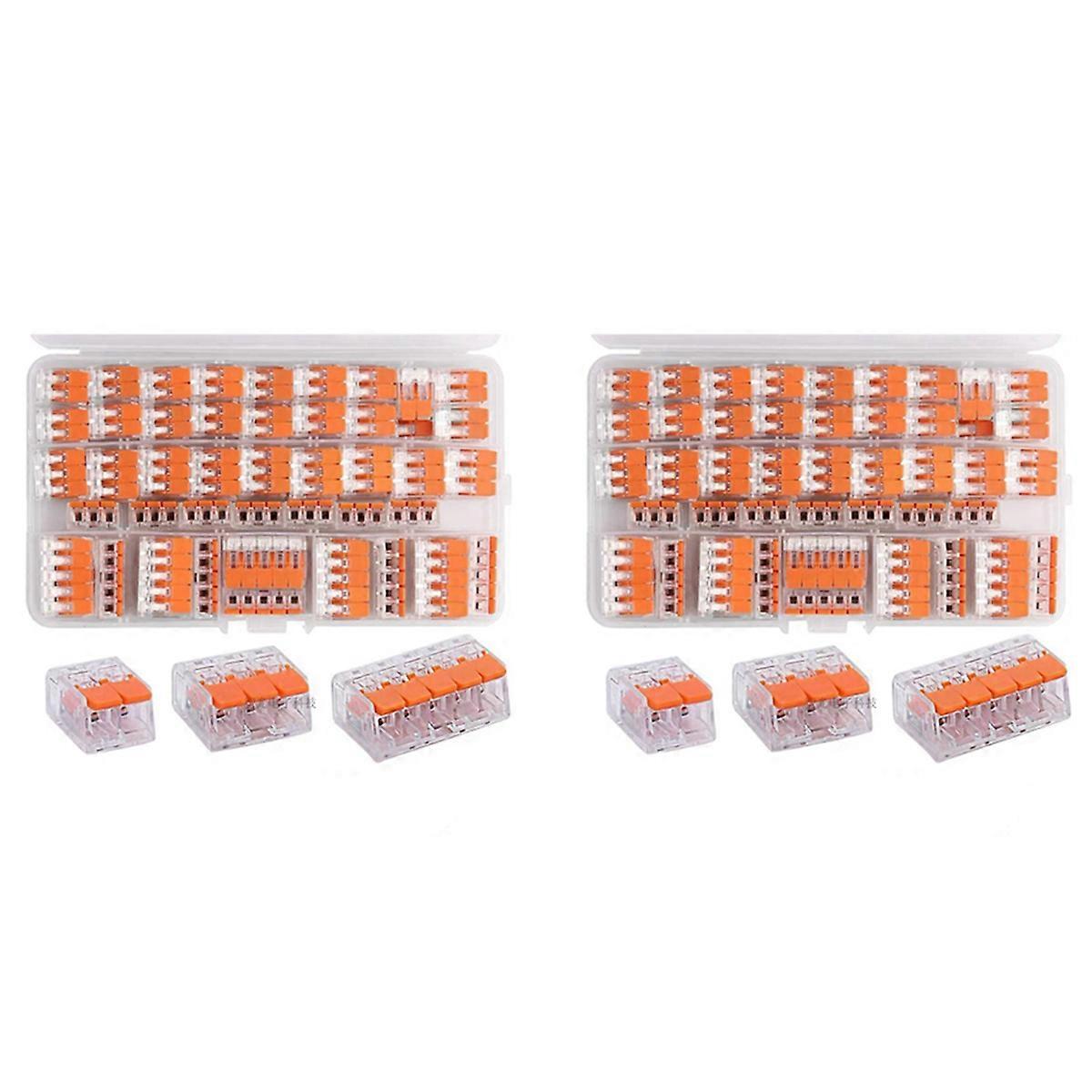 150Pcs for 221 Electrical Connectors Wire Block Clamp Terminal Cable Reusable Mini Quick Home Wire T