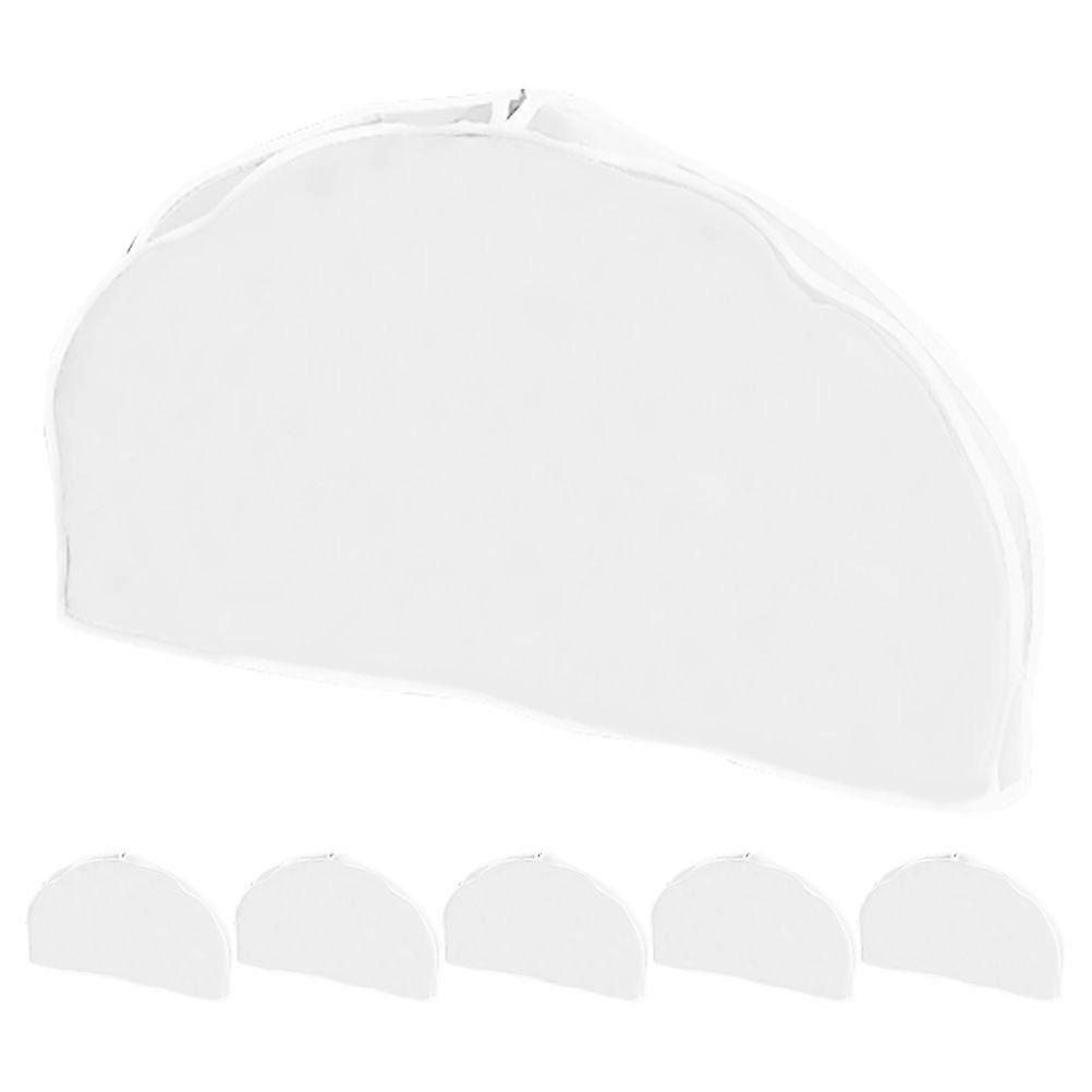 6Pcs Translucent Plastic Shoulder Clothes Covers Dust Protectors for Clothes Storage