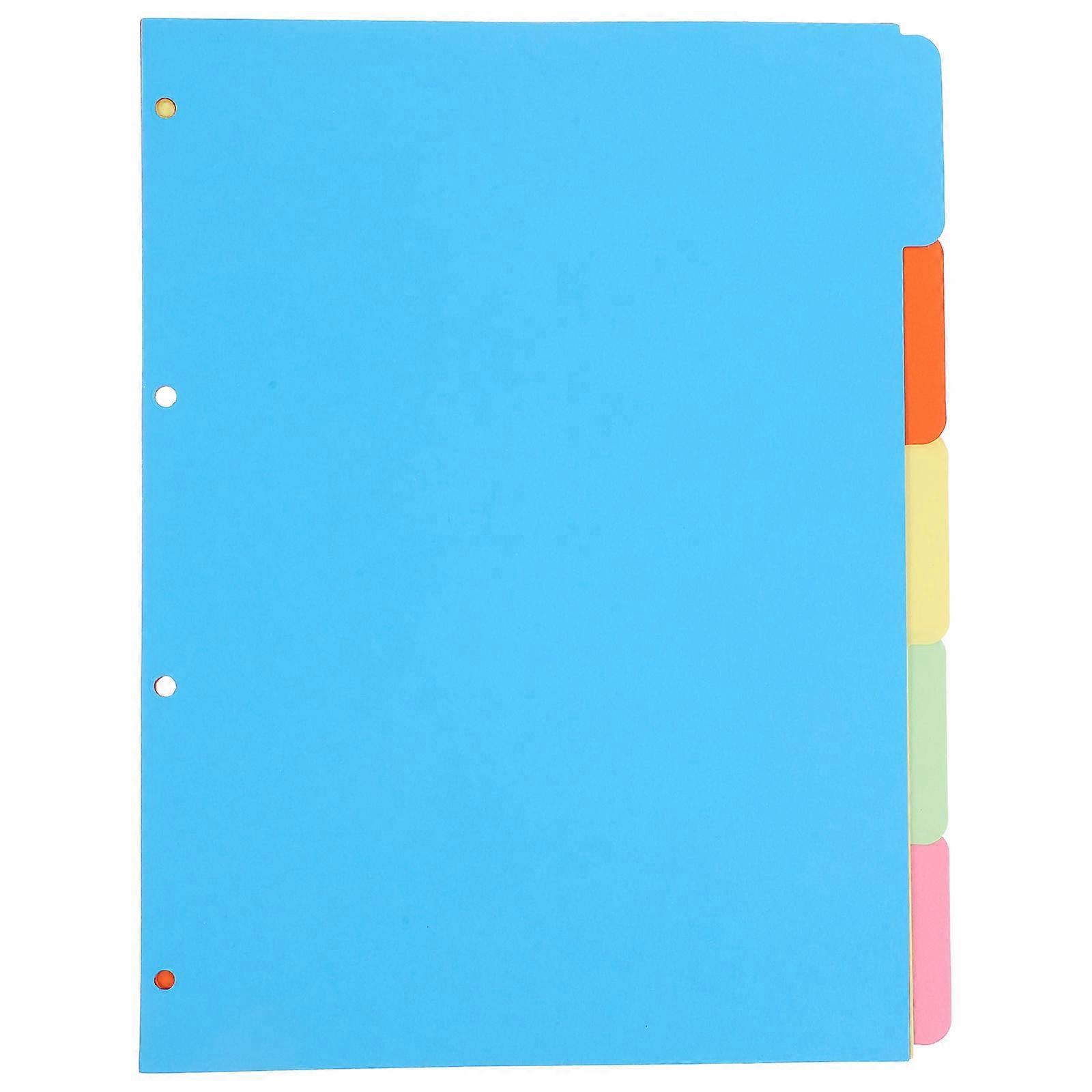 Dividers Bulk For Daily Use A4 Size Rectangular Shape Quick Reference 4 Sets