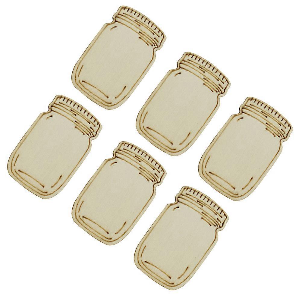 어린이를 위한 공예 예술 장난감 나무 칩 DIY 공예 및 휴일 파티 장식 나무 조각 100Pcs