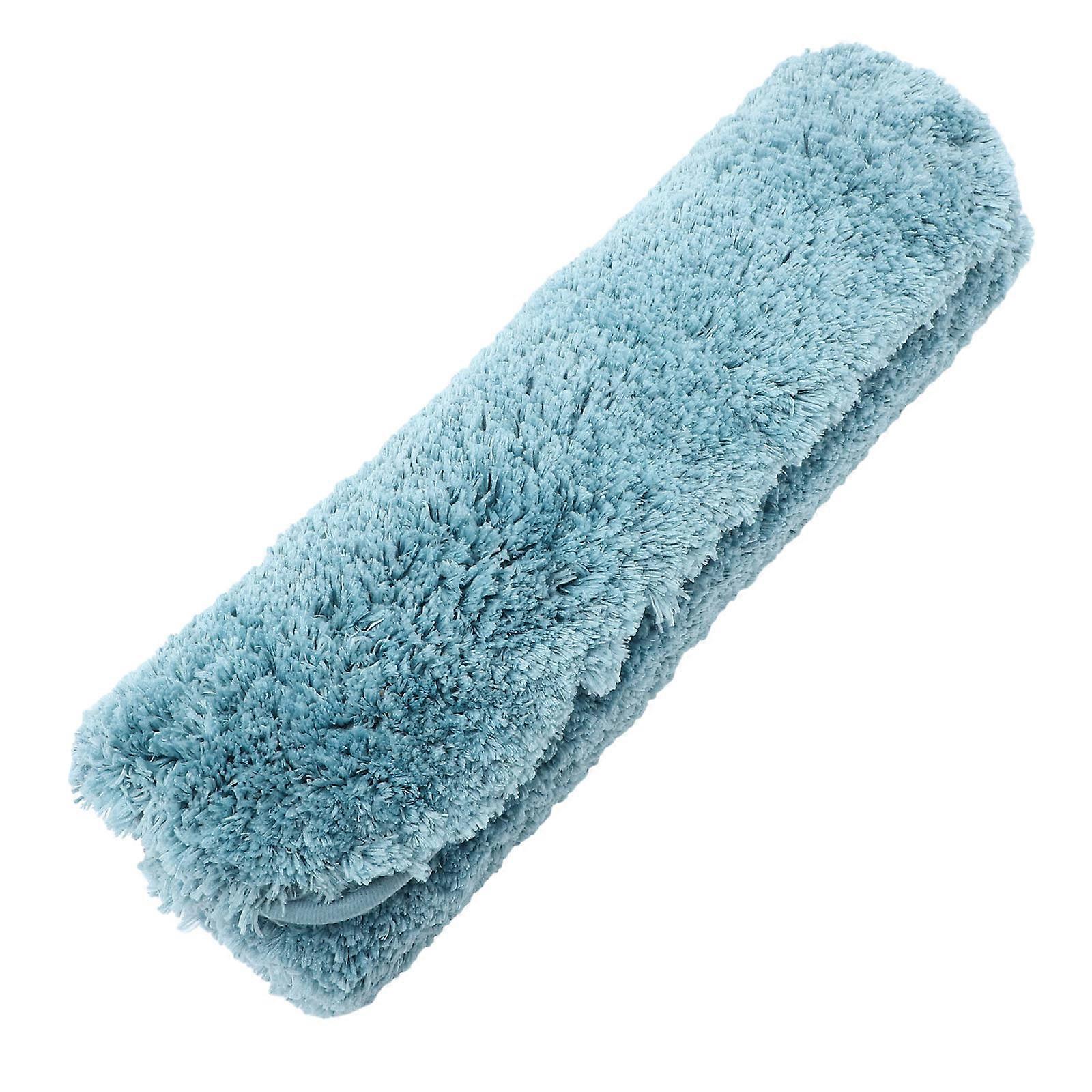 Fast Drying Bathroom Mat Plush Microfiber Floor Mat Nonslip Soft and Comfortable Absorbent Carpet Families Blue 80.00X50.00X3.00CM 1Pcs