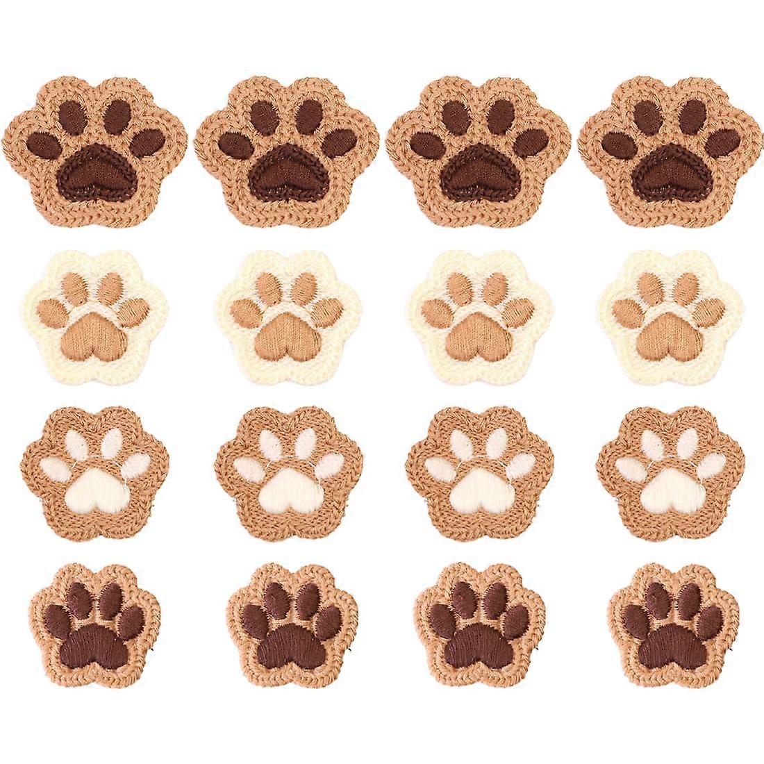 Dog Paws, IronOn Patch, Embroidered Patches, Appliqu