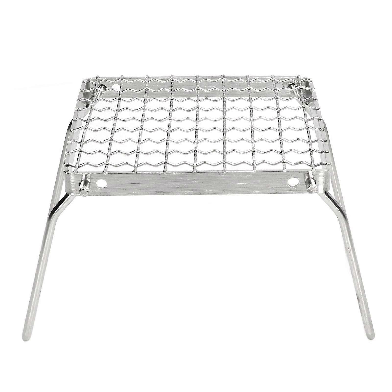 Portable Stainless Steel Camping Grill, Grill Platform Storage Tested for Oxidation,  for Grill Nights, Picnics, and More