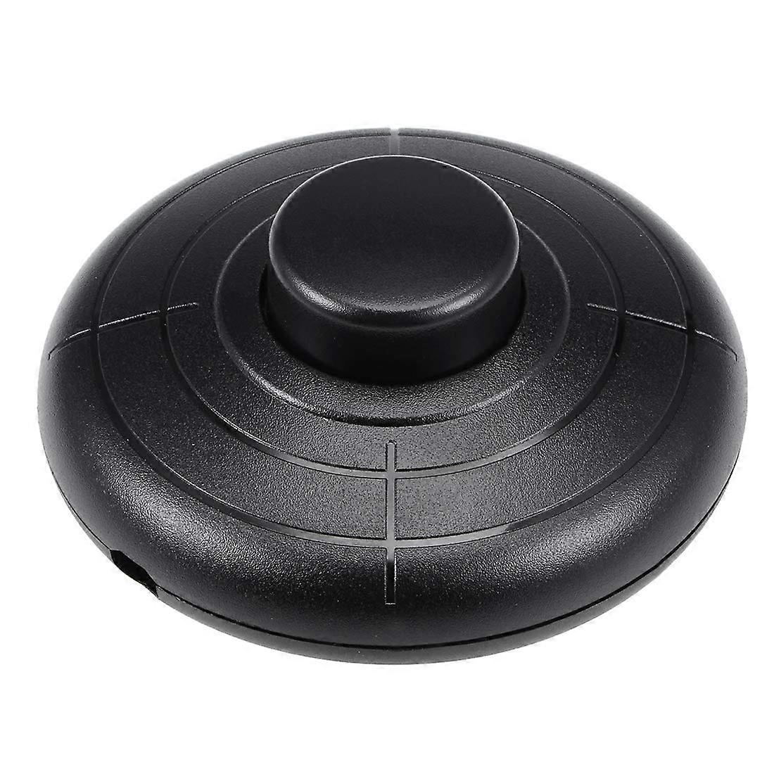 Foot Pedal Push Button Switch Round Lamp Lights Foot Control Short Time Foot Switch Black Short Time