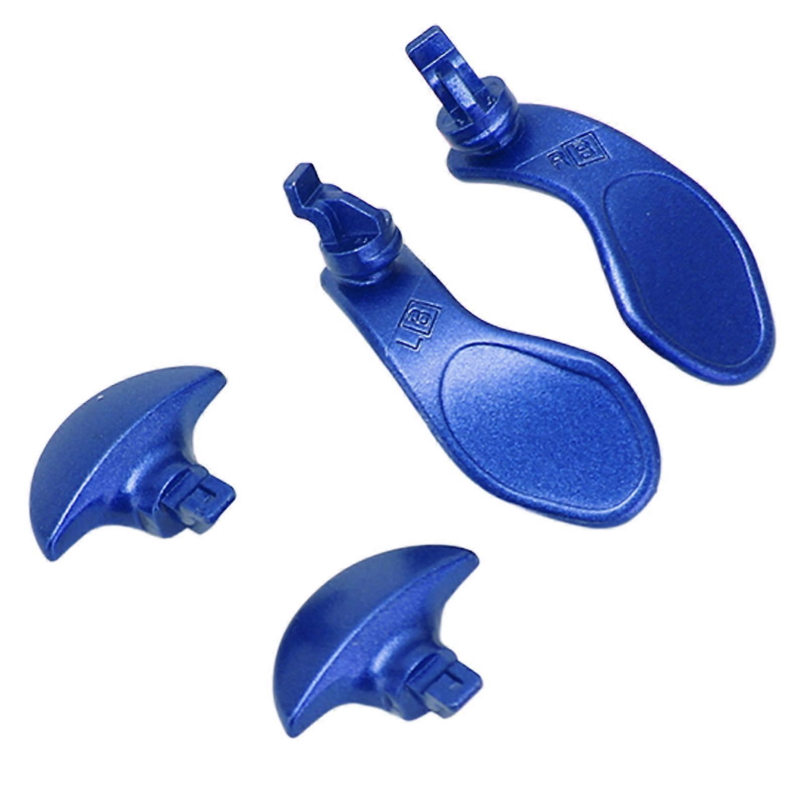4pcs Game Controller Back Paddles Professional Replacement Metal Back Buttons for PS5 Edge Controller Blue