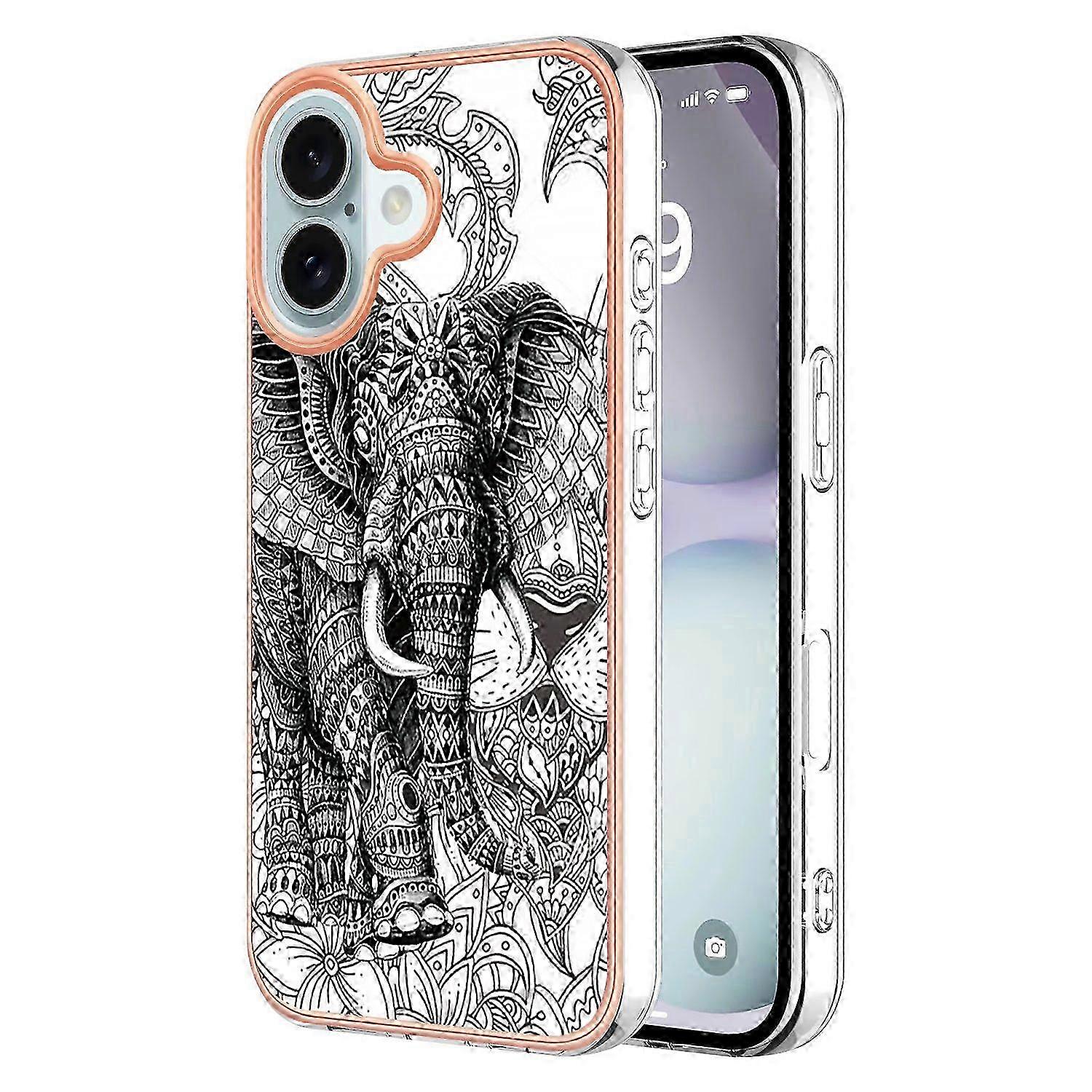 Pattern Printed TPU Back Cover Case for Certain Brand iPhone 16