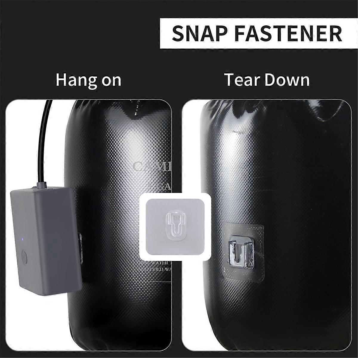 Camping Shower with 20L Solar Heating Bag Rechargeable Electric Pump