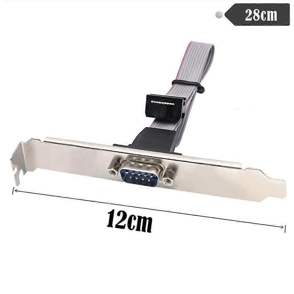 1-pack serial port shield cable computer motherboard serial port cable DB9 extension cable COM port cable 9-pin RS232 cable 12CM shield