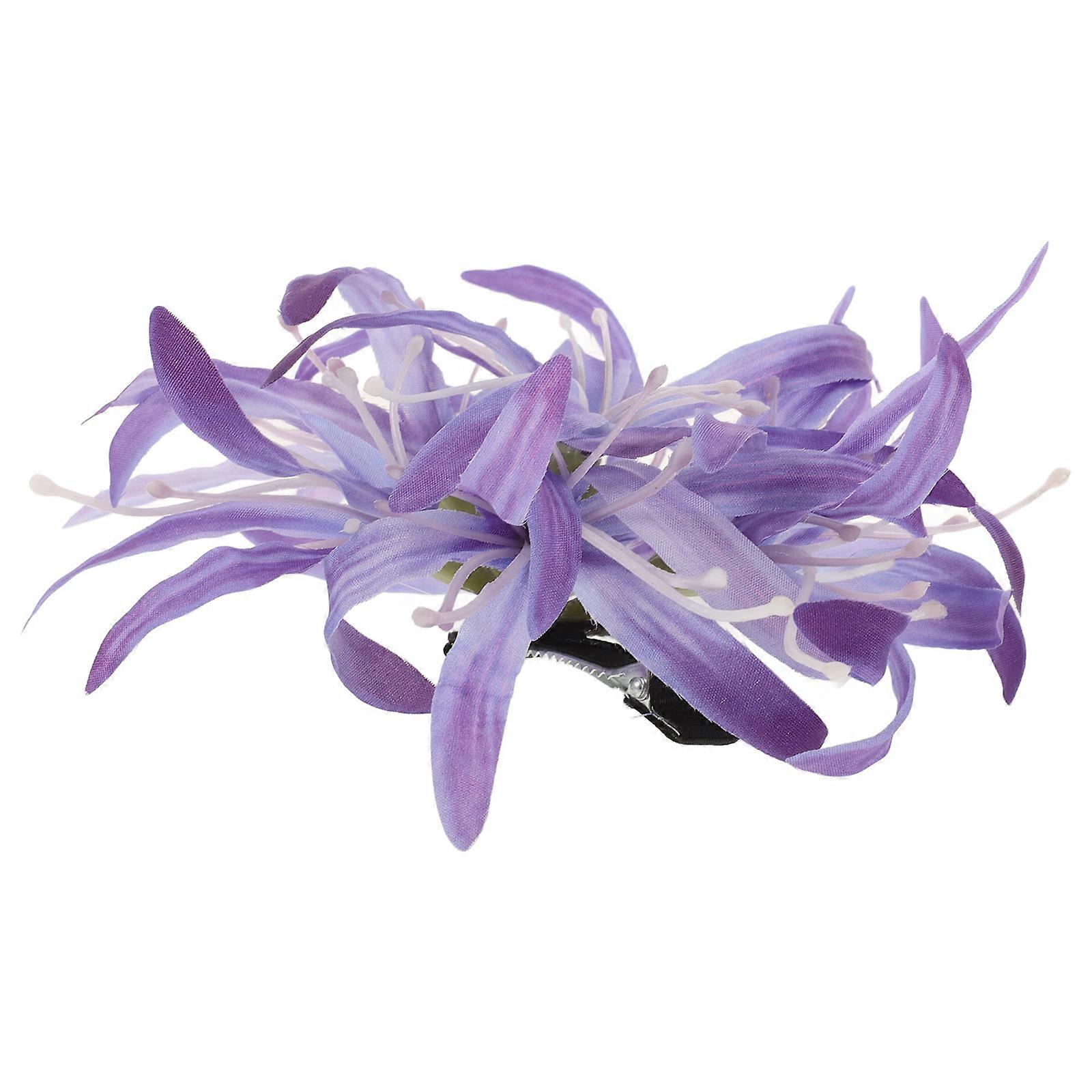 Flower Hair Claws Clusteramaryllis Shape Plastic Material Everyday Wear Hair Accessory 1Pcs