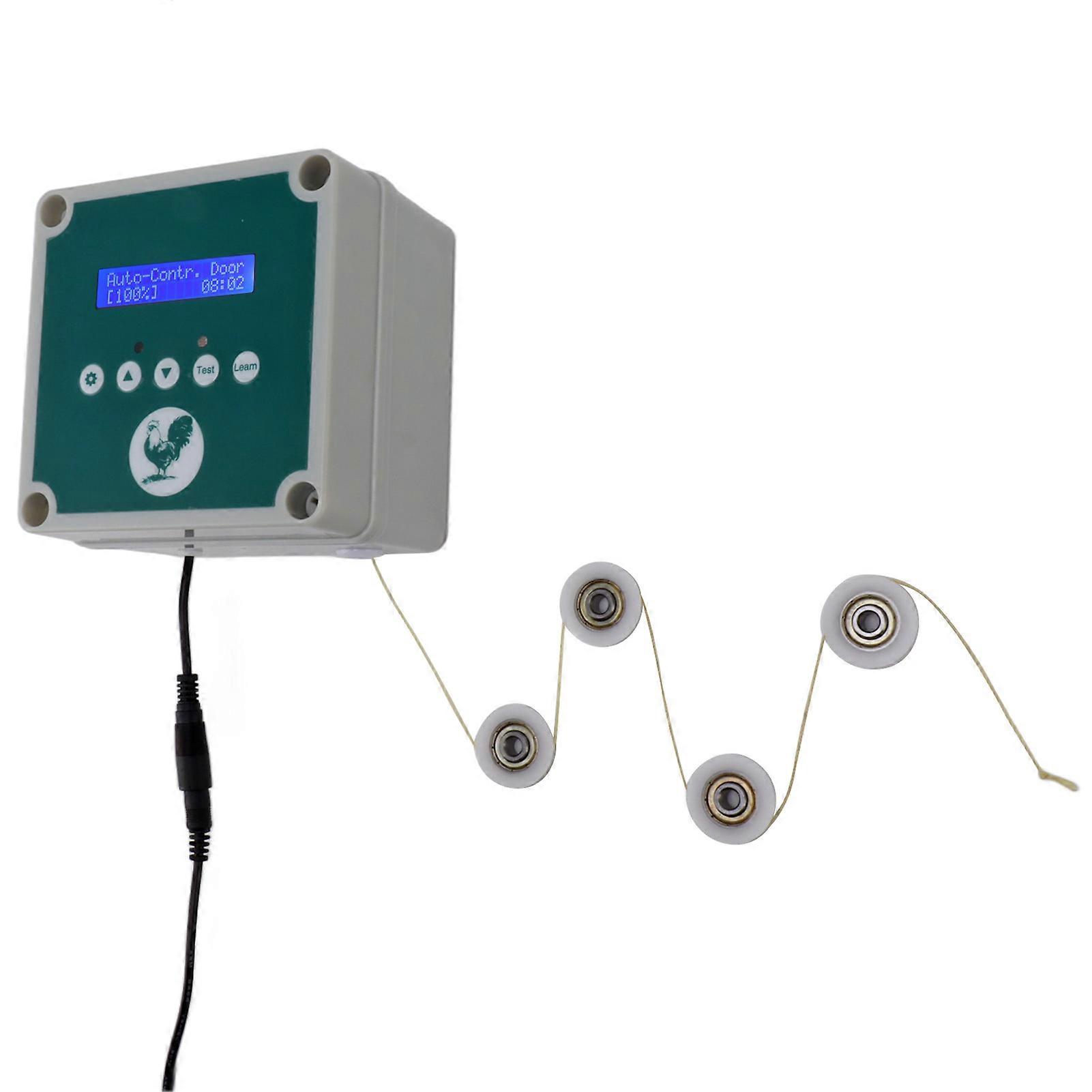 IP44 Automatic Chicken Coop Door Controller 12.5x12.5x9cm Light Timer