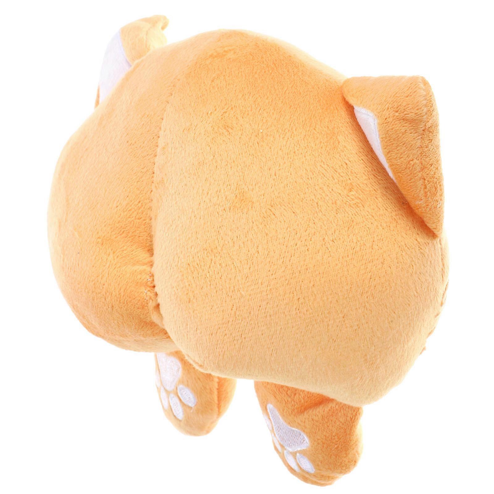 Dog Chewing Toy Squeaky Interactive Toy for Dogs PP Cotton Stuffed Biting Toy Yellow 19.00X17.00X9.00CM 1Pack