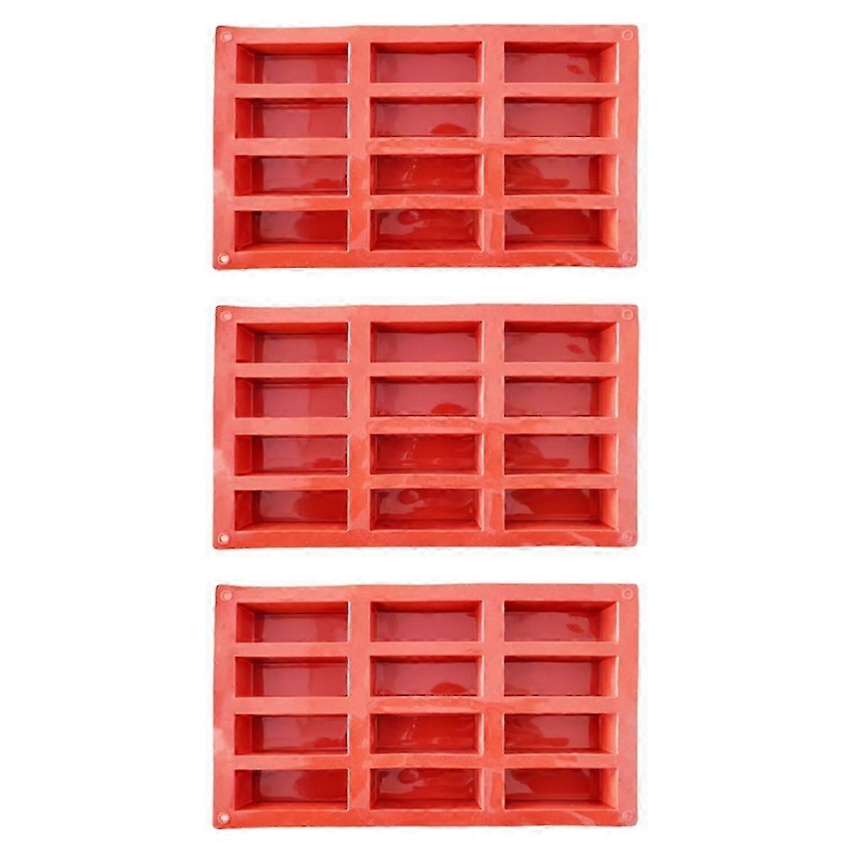 12 تجويف سيليكون بروتين قضبان العفن مستطيل الجرانولا بار أداة الخبز سيليكون العفن للحلويات