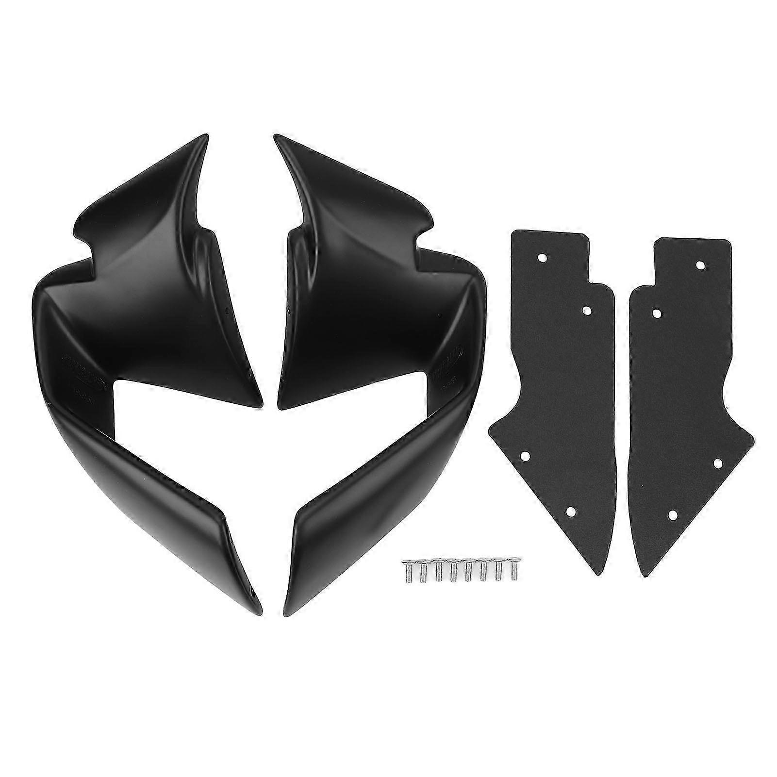 Matte Black Aerodynamic Side Spoiler Wings Set for Compatible Motorcycle Models 2019 to 2022