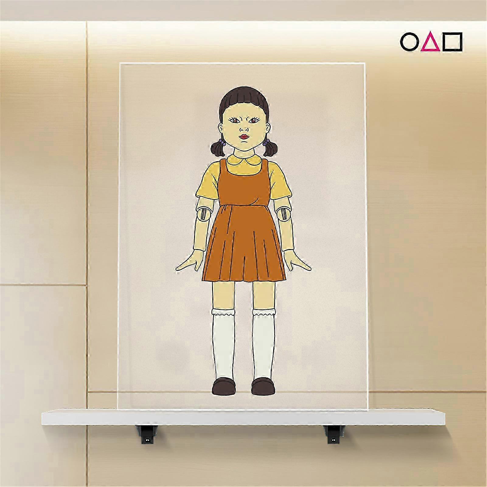 Waterproof Acrylic Decoration with Funny Pattern for Home Bedroom Table, Suitable for Various Brands, CBS1040