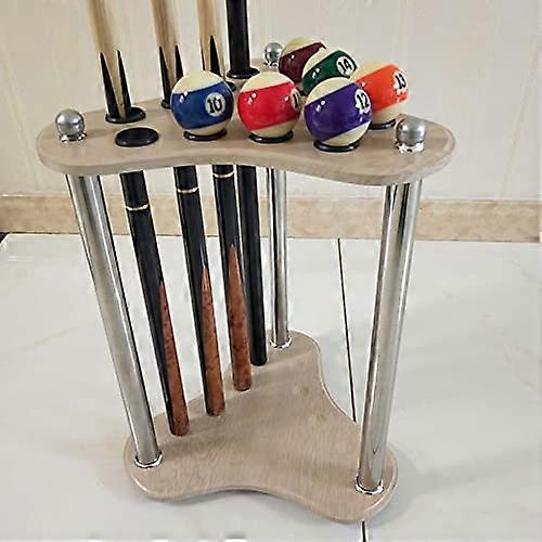 Billiard Cue Stand Wooden Freestanding Rack for Home or Club Holds Up to 12 Cues Ideal Billiard Accessory for Game Room