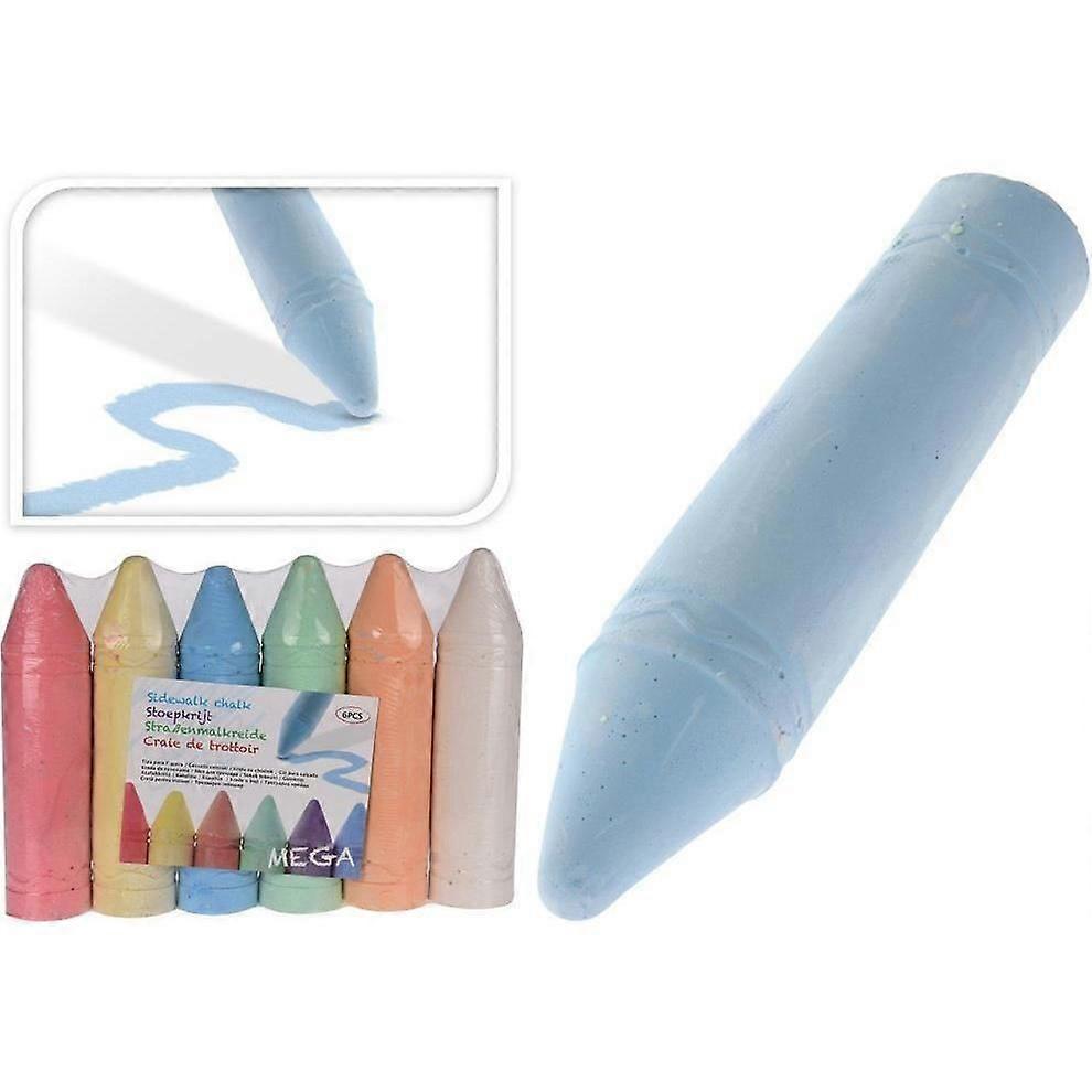 SIDEWALK CHALK MEGA SET 6PCS - High Quality