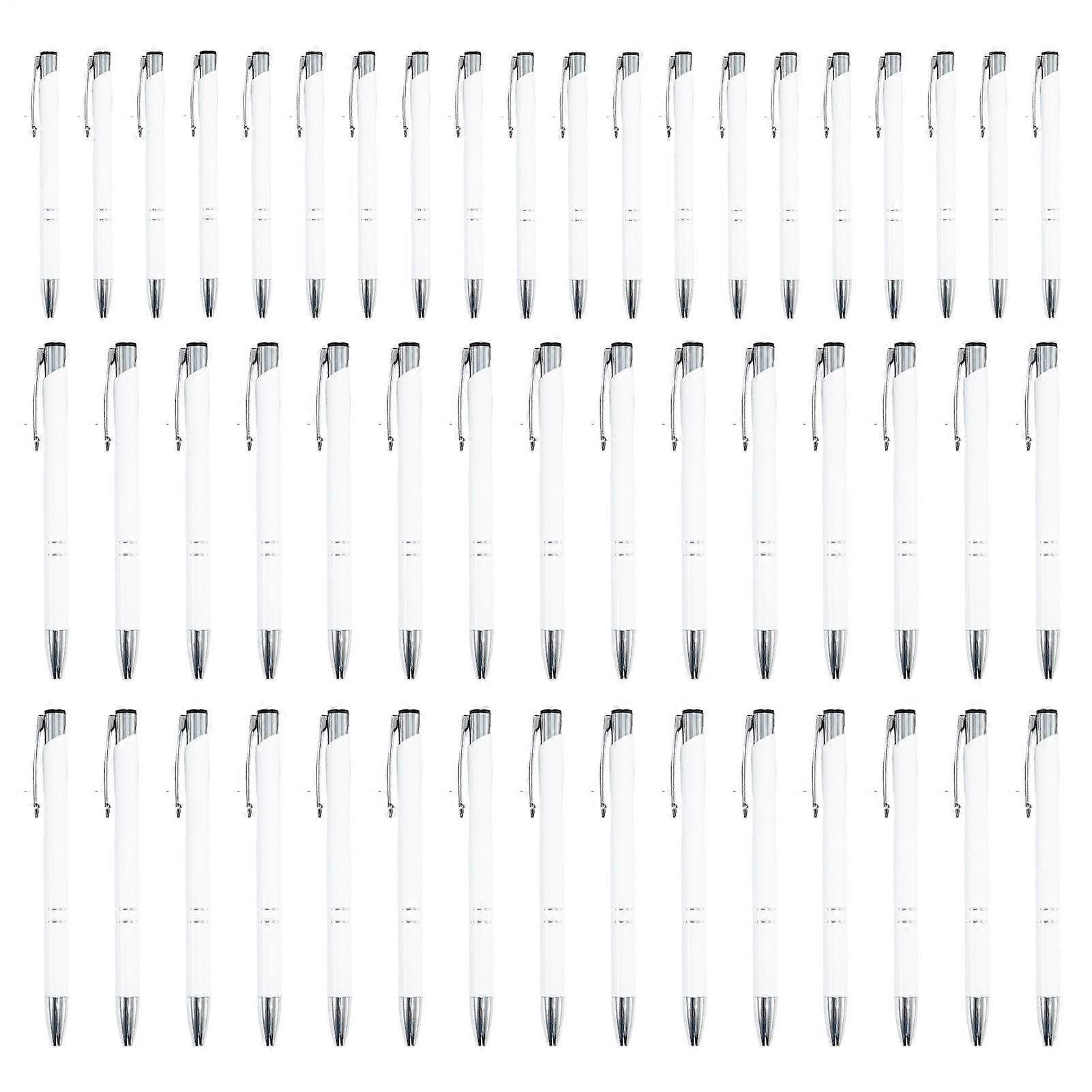 Kugelschreiber – Multifunctional Metal Ballpoint Pens Set of 50 | Stylish Business Writing Instruments with Silver Clip