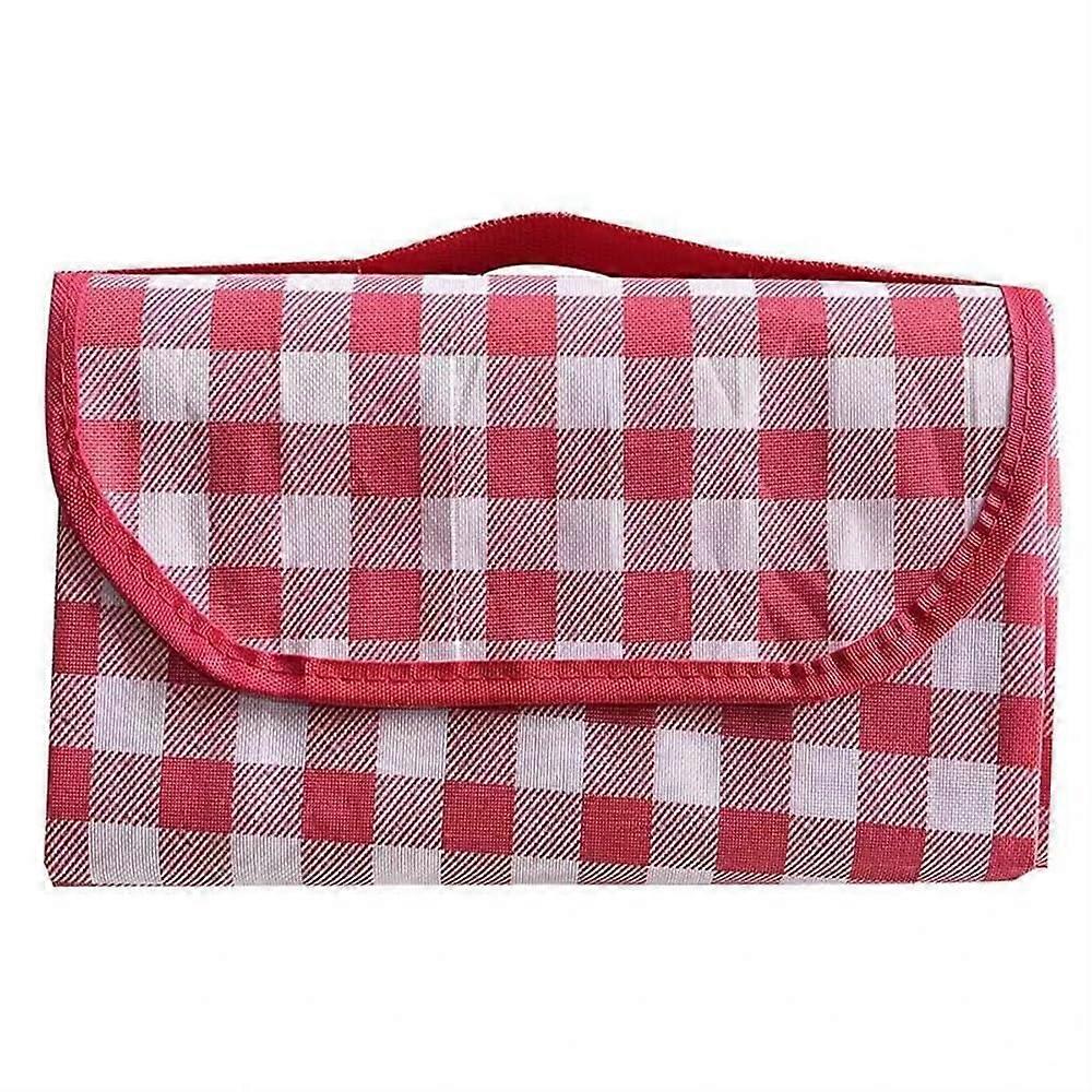 Camping Picnic Mat Thickened Ultralight Portable Waterproof Outdoor Travel Beach Blanket 200x200 Cm Red