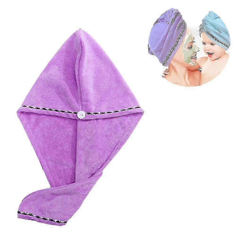 Paquet de 3 enveloppes de serviettes pour cheveux en microfibre pour femmes - Séchage rapide et anti-frisottis