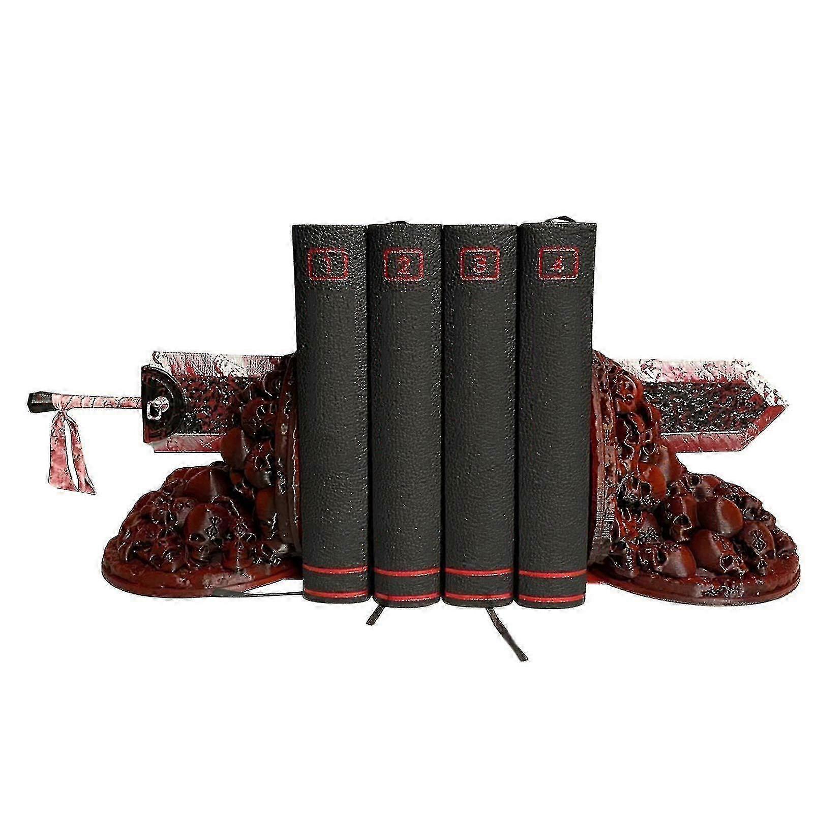 Dragon Slayer's Furious Bookend Berserks Bookend Sword Bookshelf Resin Book Nook Insert Kits Ornament Desktop Artwork Home Decor Shibaod