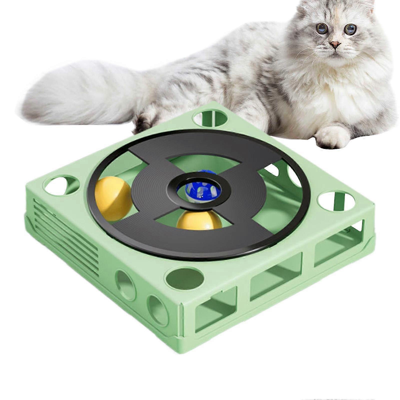 Cat Food Puzzle Interactive Strategy Game 25 x 25 x 6 cm Cat Labyrinth Box Stimulates Mental Activity for Cats