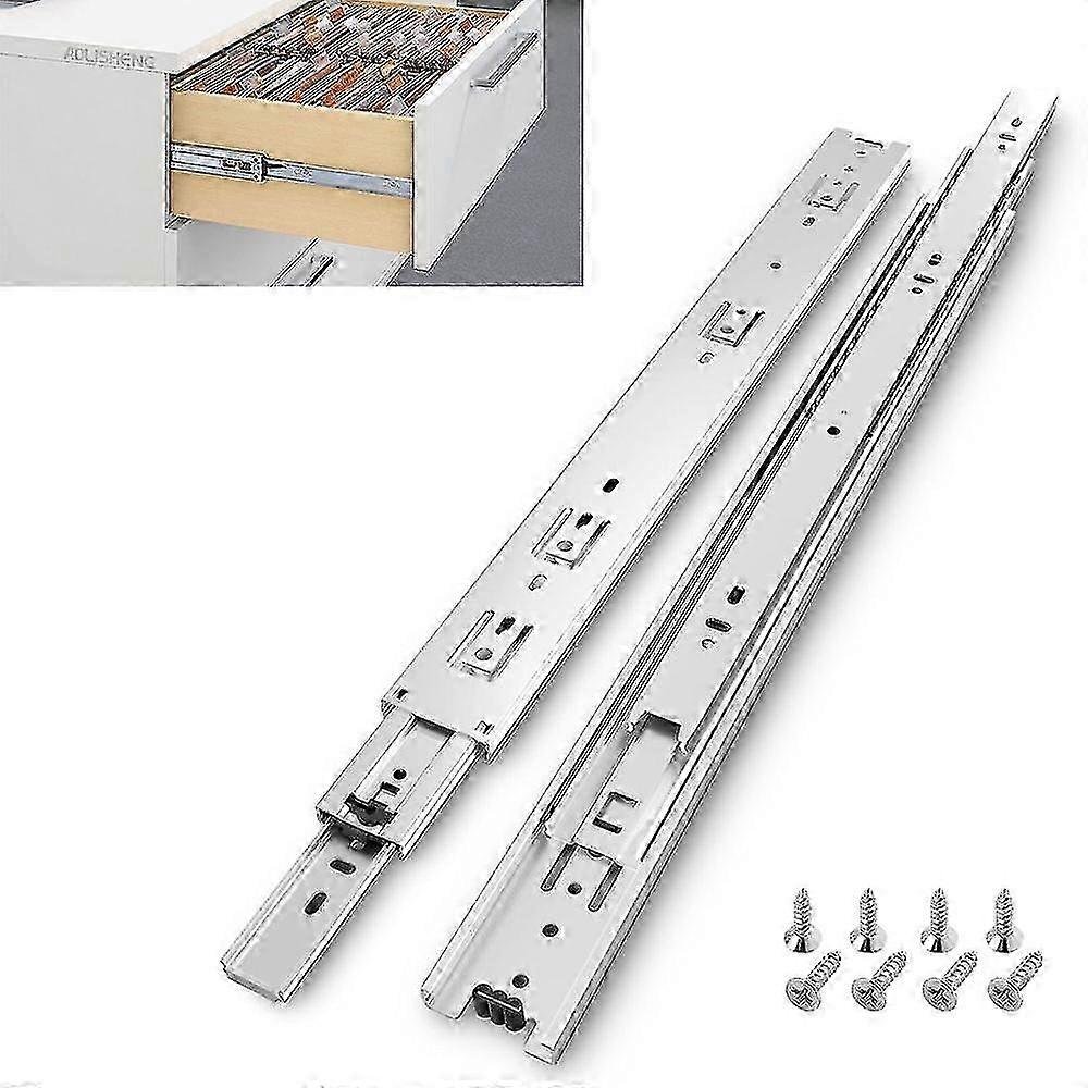 2 Pieces Silver Drawer Slide (300mm), Load Capacity Up To 45 Kg, Zinc Coated