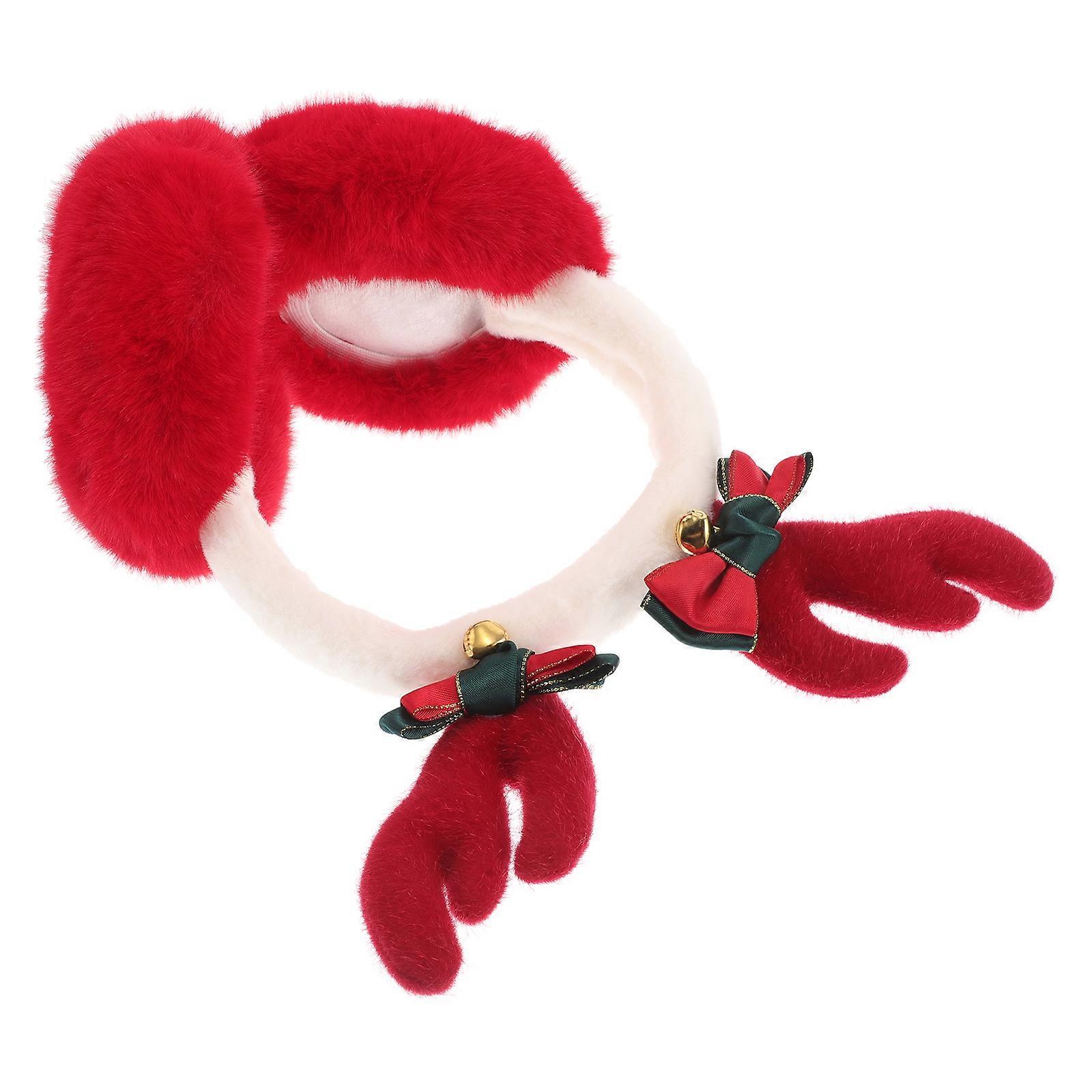 Fluffy Ear Covers Soft Plush Ear Warmer Winter Cold Weathers Outdoor Activities Warmth Frostbite Protection Red 1Pcs