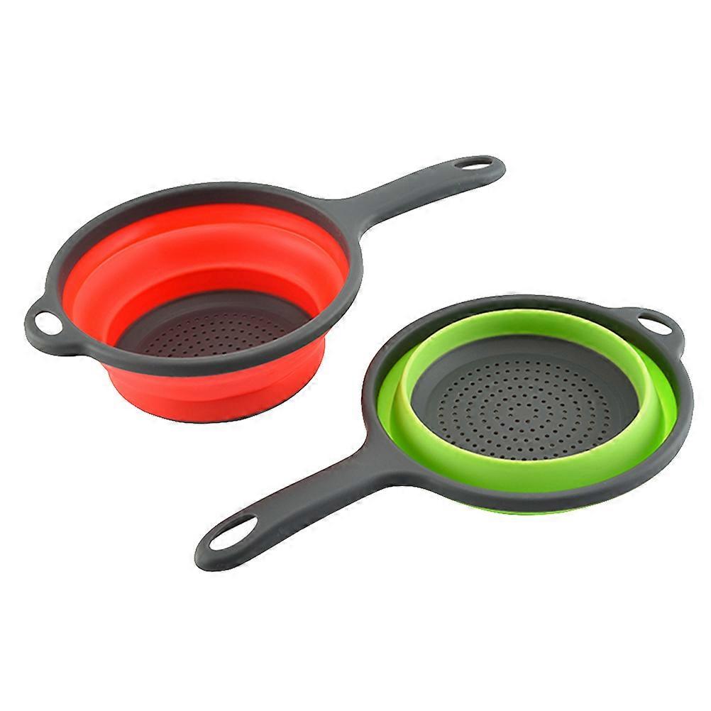 Here's a refined and professional product description for your item:

 

**2pcs Foldable Silicone Drain Basket with Long Handle – Versatile Kitchen