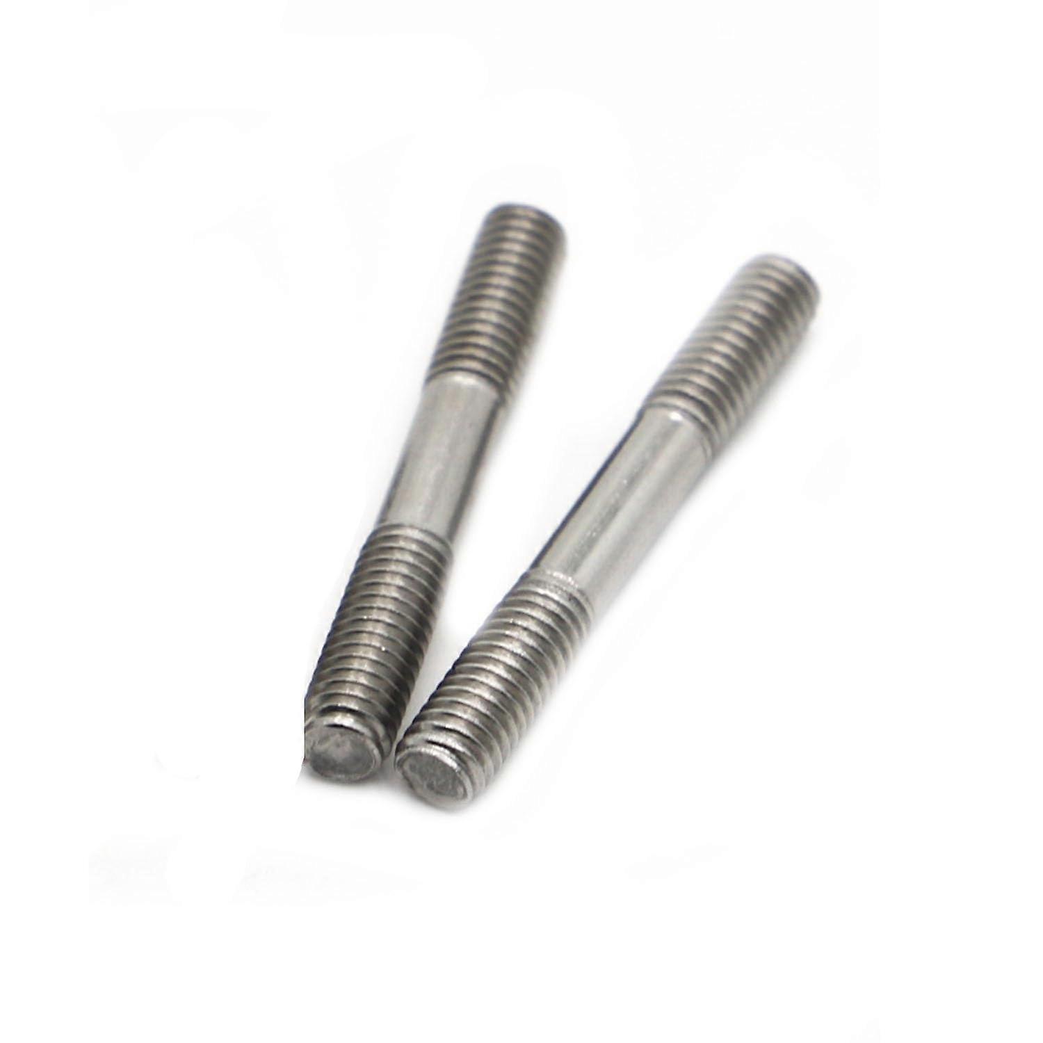 Doubleended threaded stud with hex nut, M8 stainless steel doubleheaded threaded rod, L 30 35 60 mm doubleheaded threaded rod, 2 pieces (M8x35mm)
