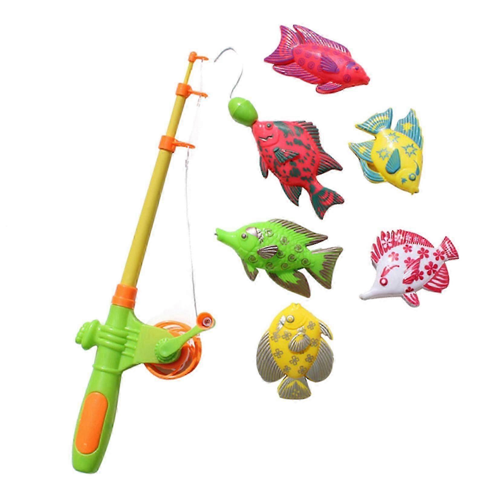 Vibrant Magnetic Fishing Game: 7-Piece Set for Developing Hand-Eye Coordination