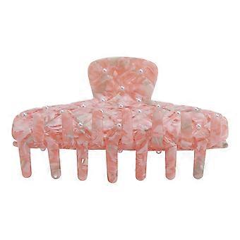 Hair Claw Clips Durable Fashionable Anti Slip Design Wonderful Gift with Pearls for Women Girls OrangeYMMR)