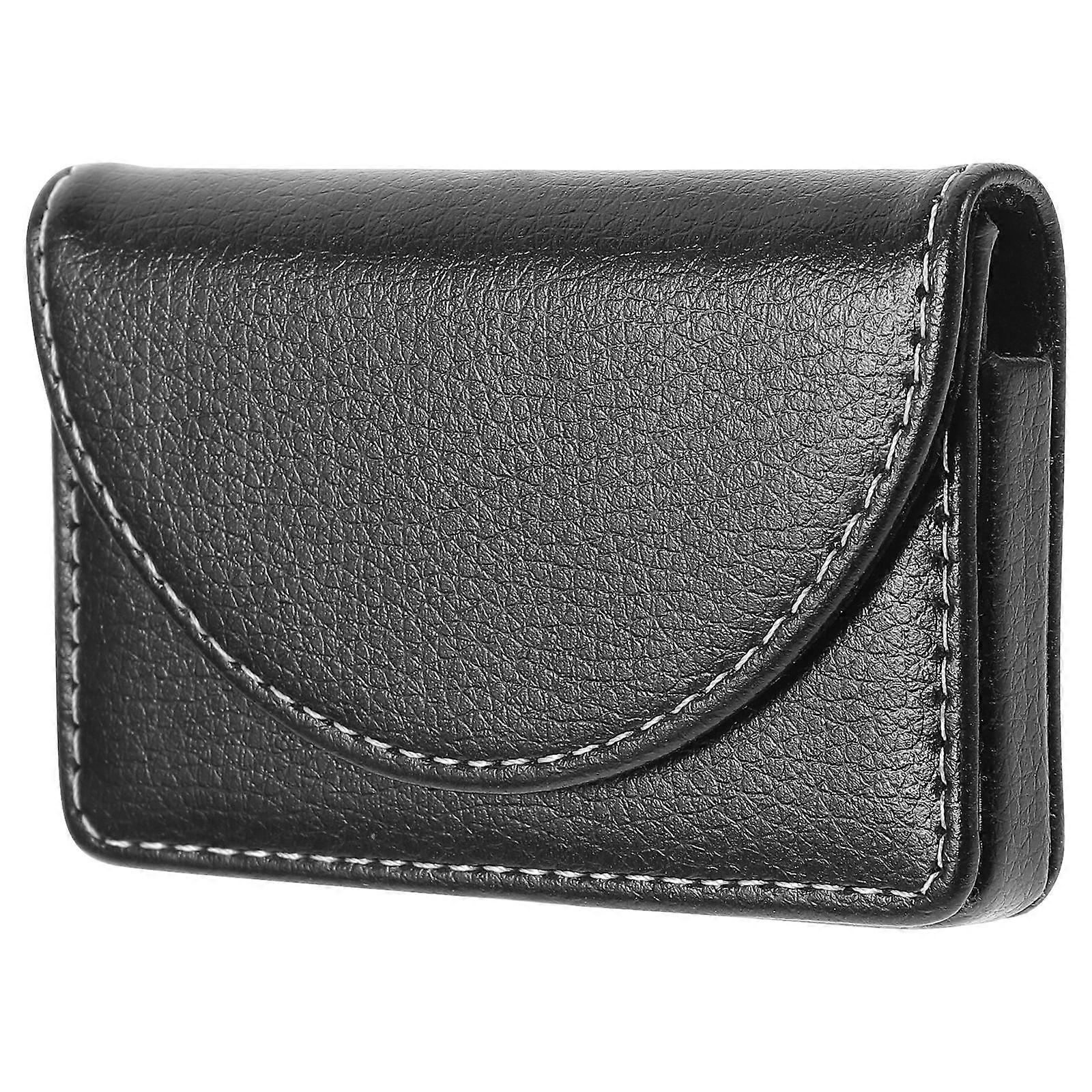 Business Card Case for Storage Use with Black Travel Cards Wallet
