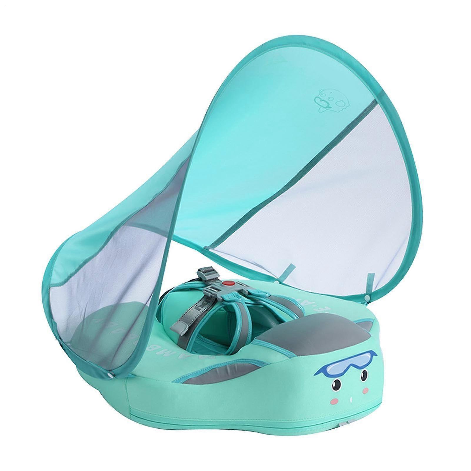 Swim Float για Παιδιά Pool Float με Αποσπώμενο Κουλούκλι Κολύμβησης, UV50 Σκιά Ηλίου, για Αγόρια και Κορίτσια 324 Μηνών, Πράσινο