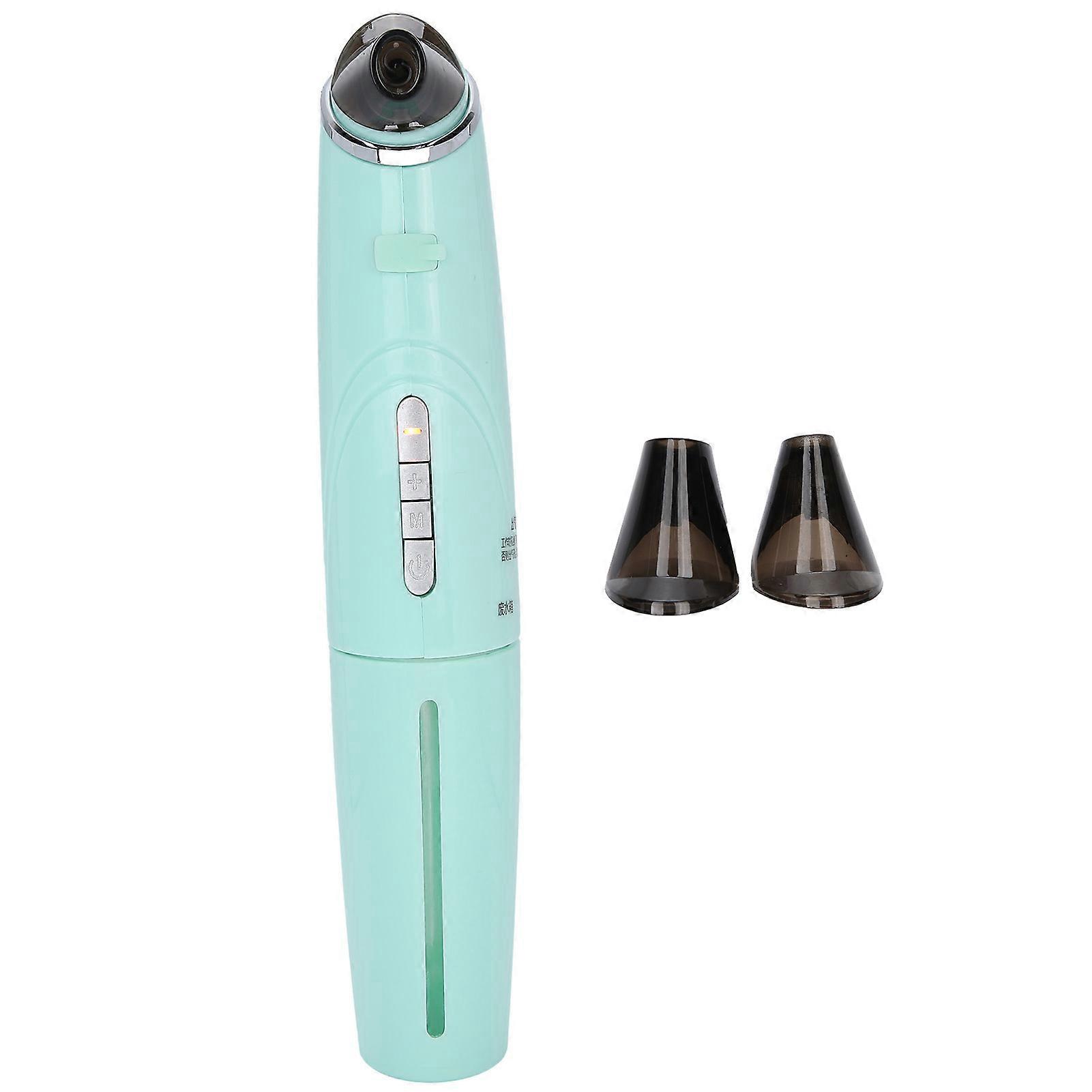 Electric Hot Compress Blackhead Acne Removal Machine Face Pore Cleaner (Thermal Function)Green