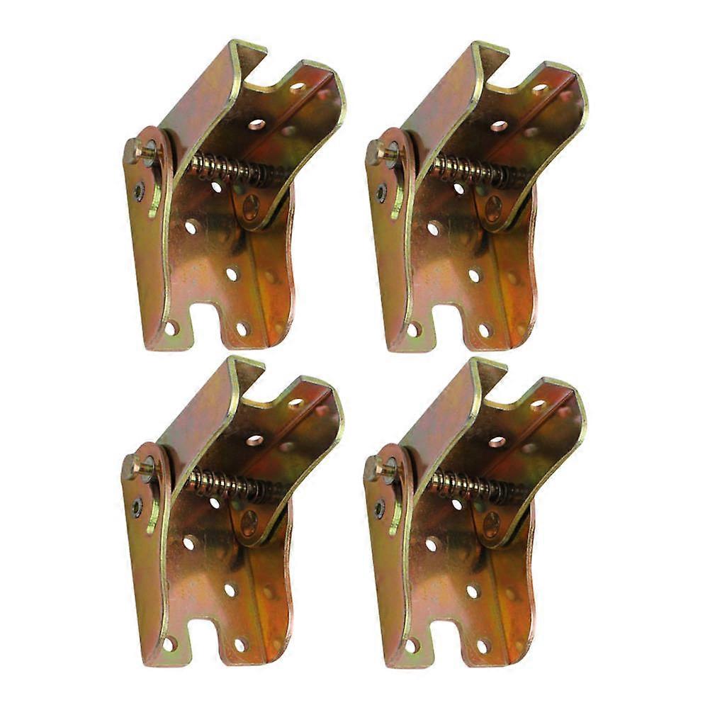 4pcs Folding Hinge Brackets for Table Legs, Square Buckle Design, Space Saving for Furniture, Kitchen and Retail Use