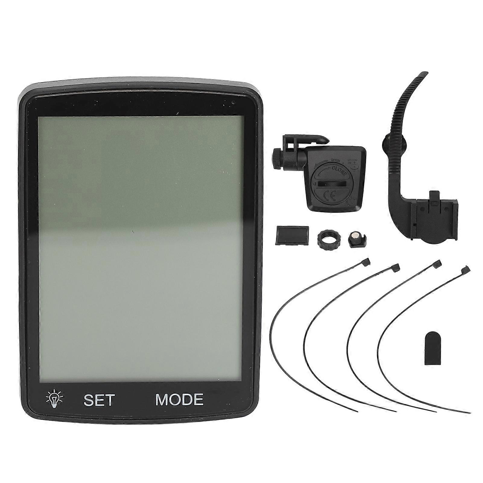 Waterproof Cycling Computer with LCD Backlight, Speed Tracking, and Odometer