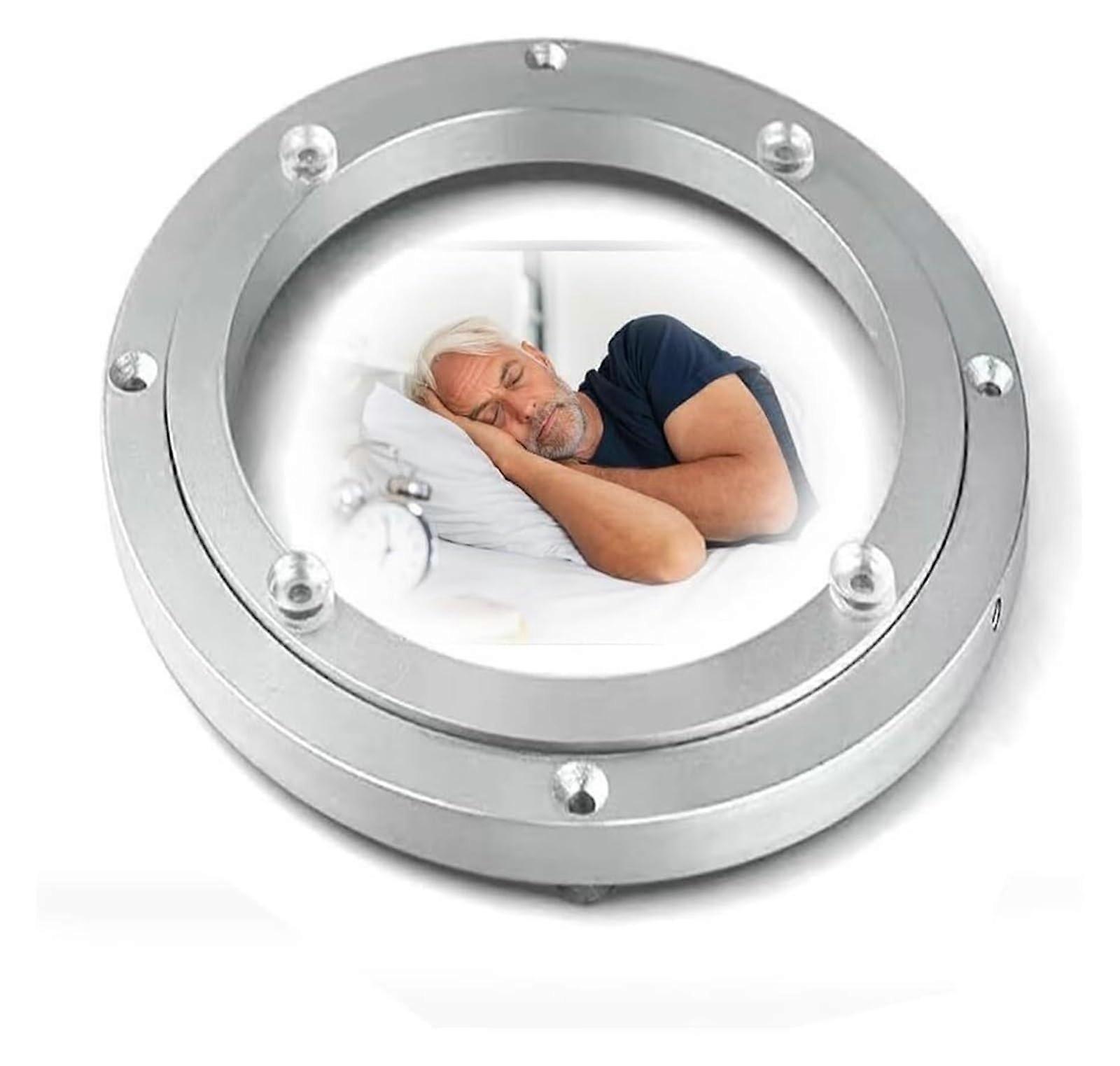 Rotating tray made of aluminum alloy, sturdy dining table turntable hardware, smooth swivel plate (30cm/12inch), silver