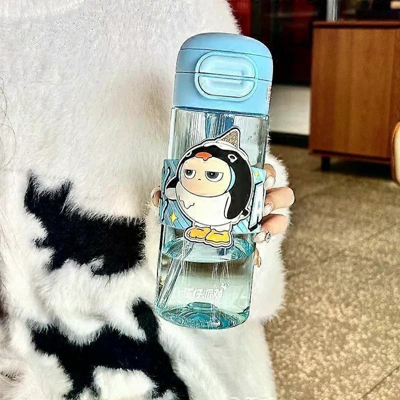 school bag 630ml Sanrio Insulated Cup Kuromi Cinnamoroll Hello Kitty Elastic Lid Creative Double Layer Straw Direct Drinking Water Cup