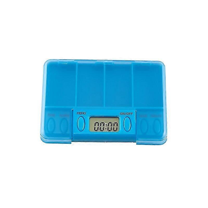 4 Grid Pill Box with Smart Reminder and Timer