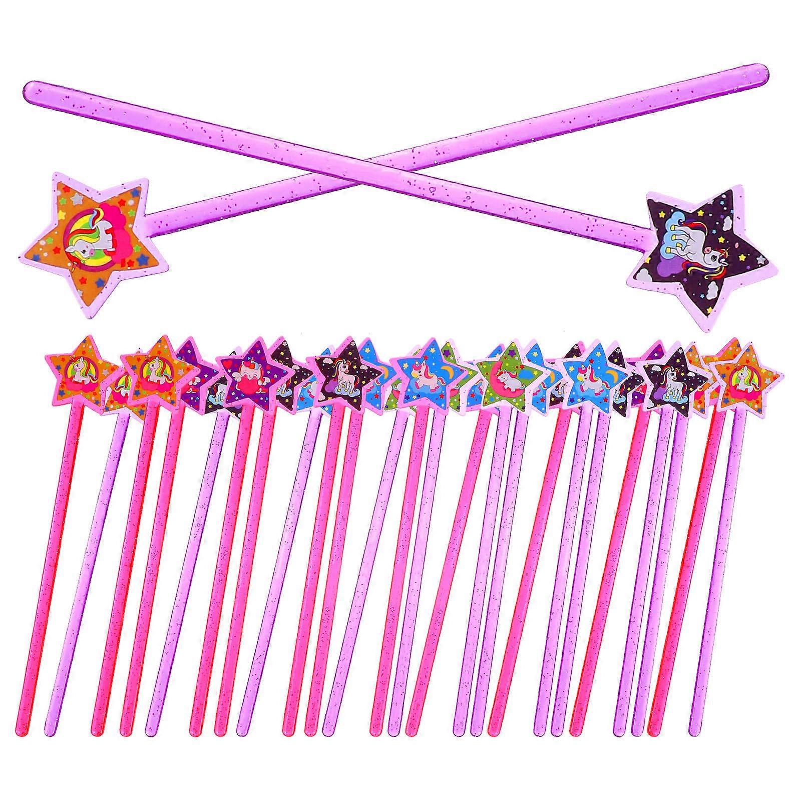 Fairy Wands Star Shape Assorted Accessories For Children 25Pcs