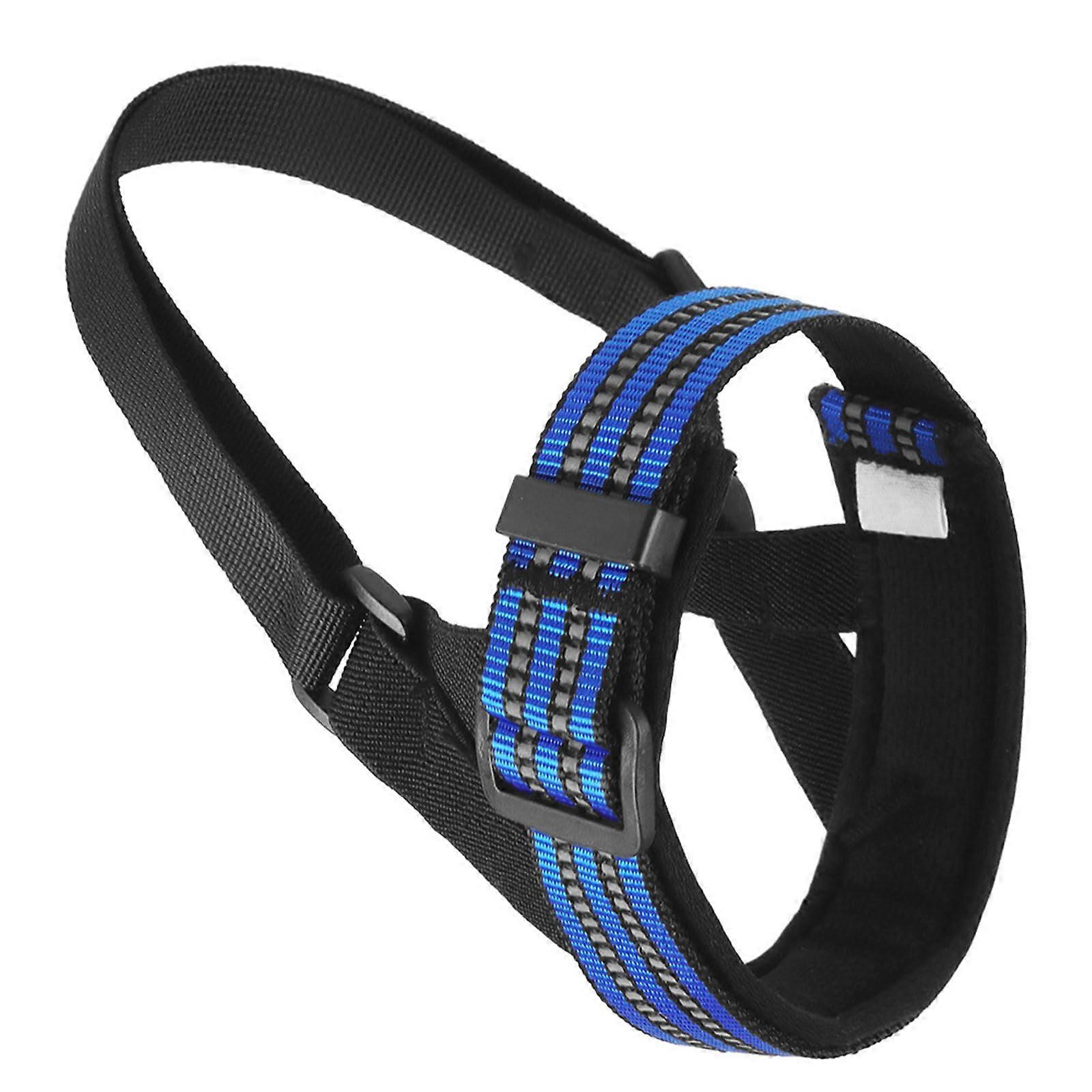 Dog Muzzle Reflective Nylon For Large Breeds Blue Size L Safe