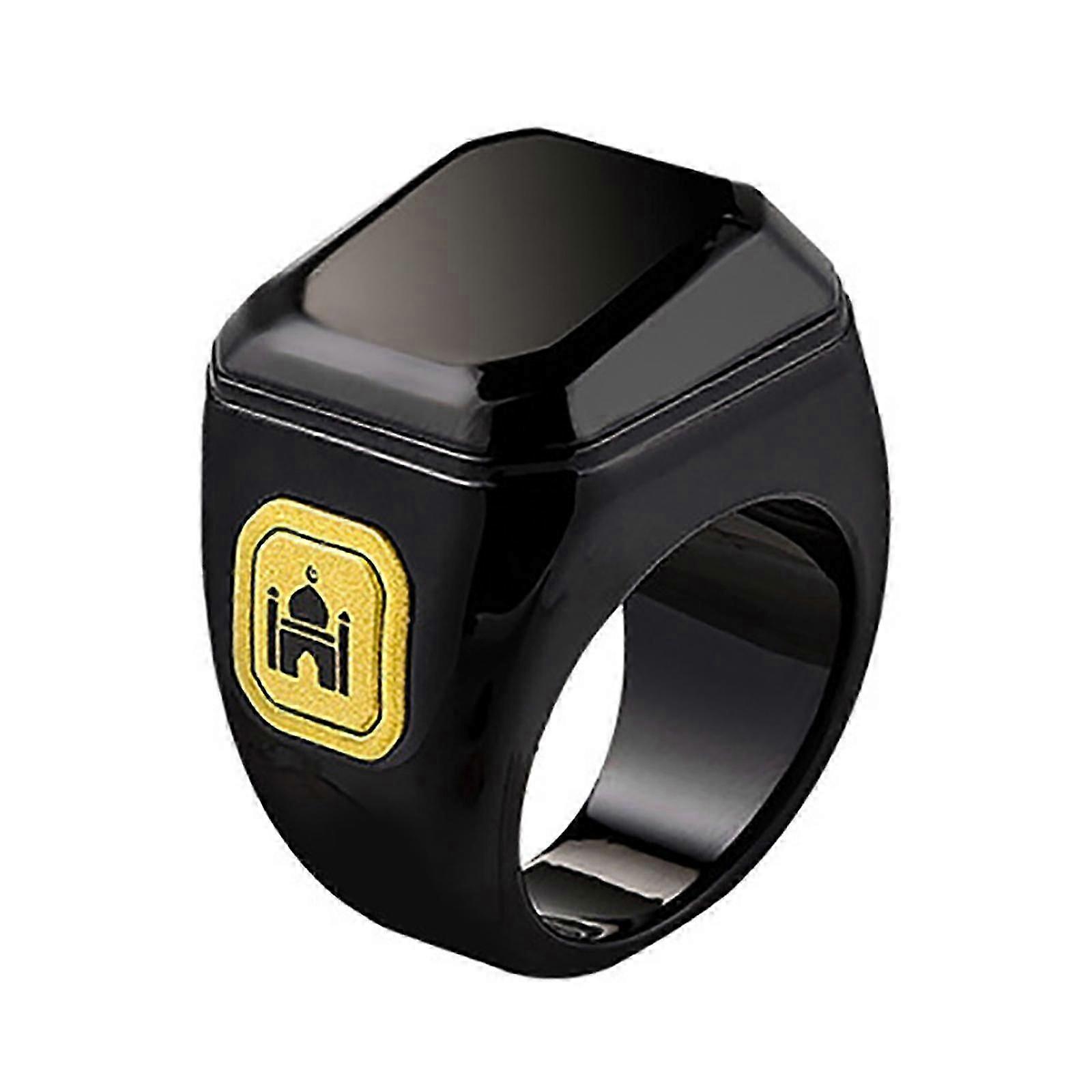 Digital Tasbih Tally Counter Wearable Rings Digital Tasbeeh 5 Prayer Time Reminder with Vibration Function Great Gift New Arrival