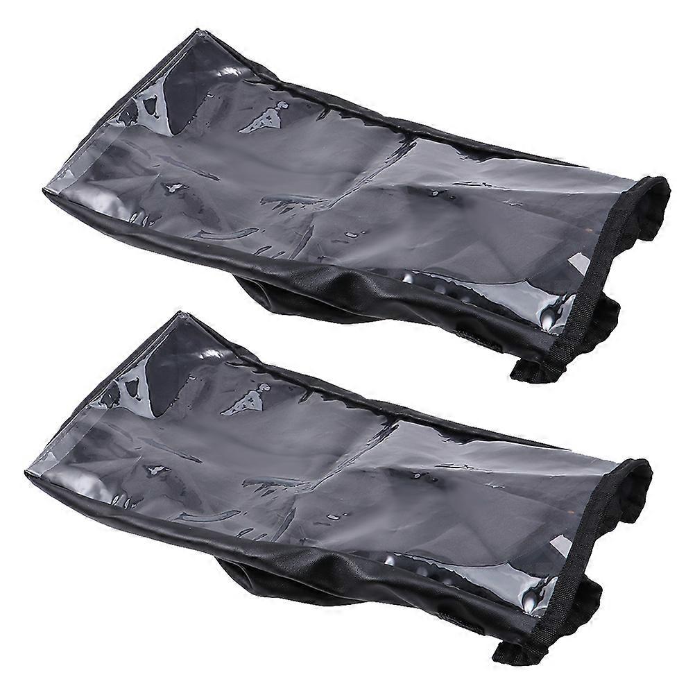 Wheelchair Control Panel Cover Waterproof Protective Shield 2Pcs Black