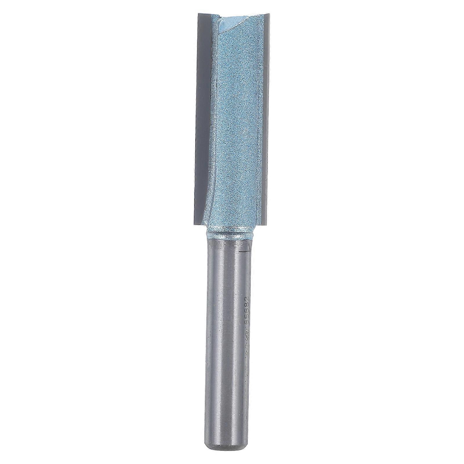Double Flute Router Bit for Drilling Silver Steel High Strength Ideal for Grooves 1/4 inch Shank