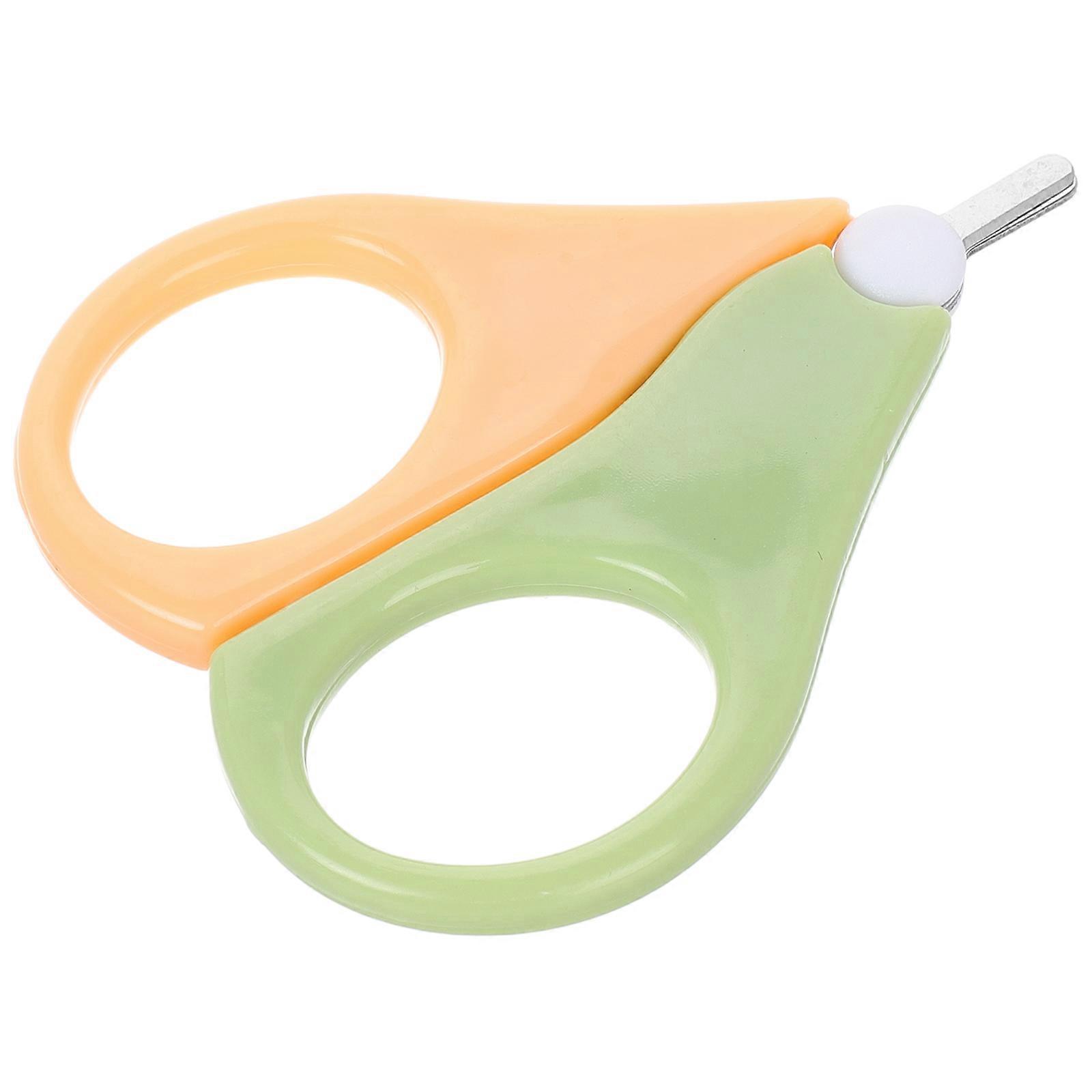 Baby Nail Scissors Toddler Child Nail Trimming Grooming Tool Assorted Color 8.00X5.80X0.50CM Precision Cutting 1Set