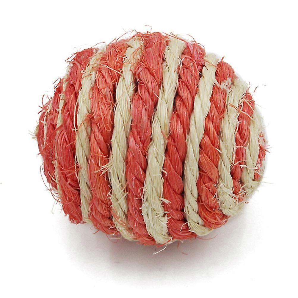 Cat Scratcher Sisal Hemp Ball Kitten Teaser Indoor Playtime Chew Scratch Toy For Cats 5pcs