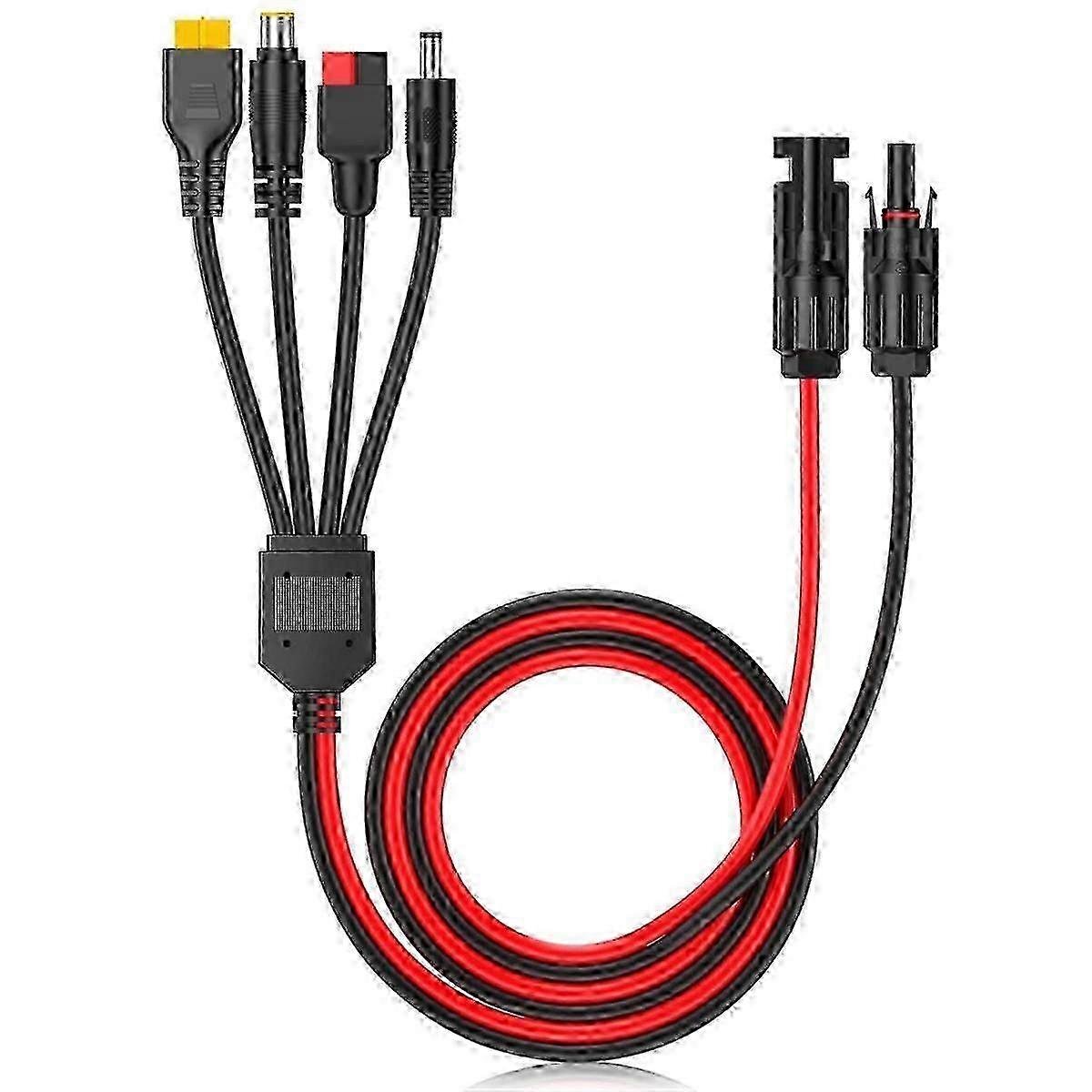 4-In-1 Solar Panel Connector Extension Cable Splitter for Anderson Connector DC Adapter Power Plug hwy