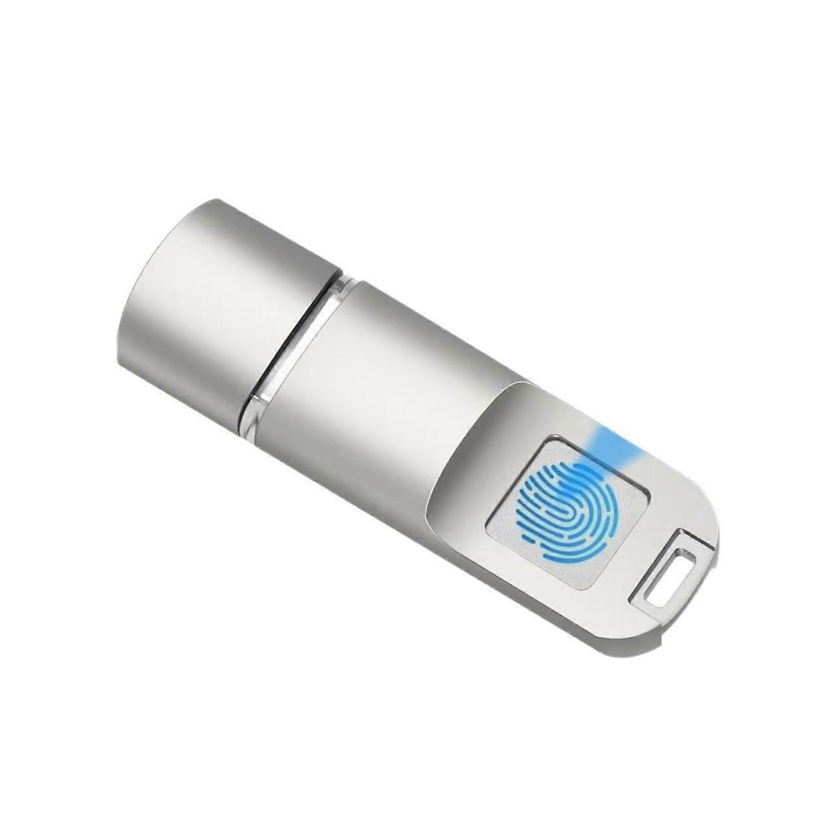 Parmak İzi Özellikli C Tipi Flash Bellek 16/32/64/128/256 GB Doğru Kimlik Tanımlama Gizlilik Yönetimi Çok Renkli USB Parmak İzi Flash Bellek